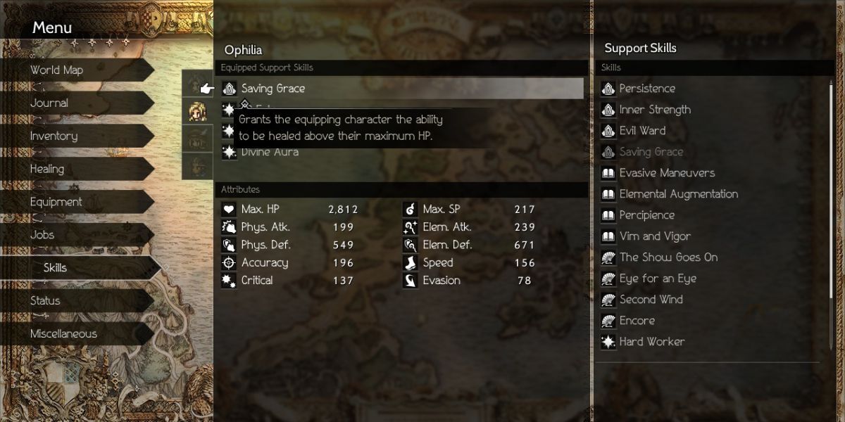 octopath saving grace