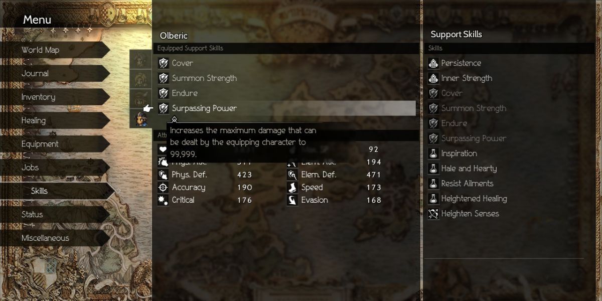 octopath surpassing power