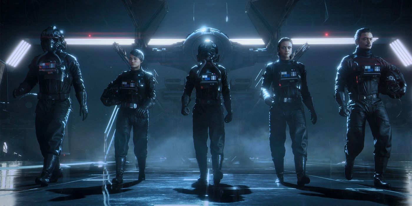 several imperial pilots in star wars squadrons