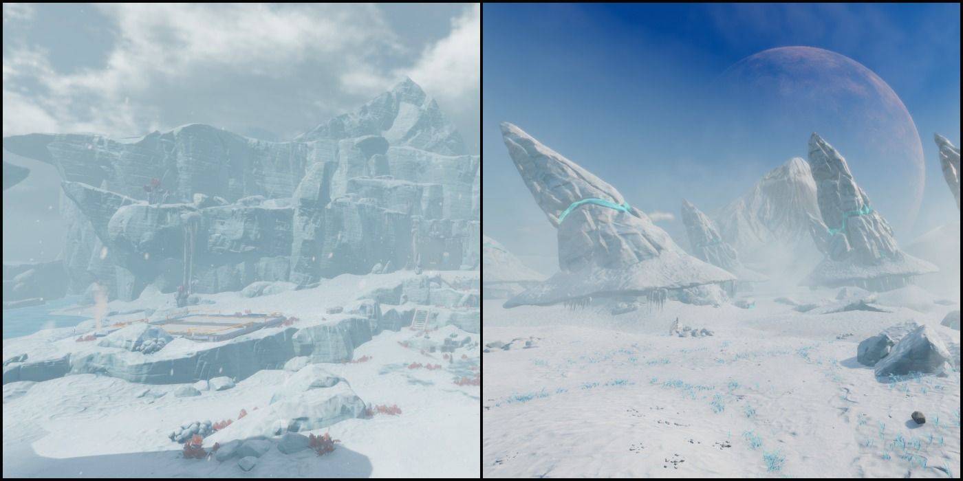 glacial basin and arctic spires biome