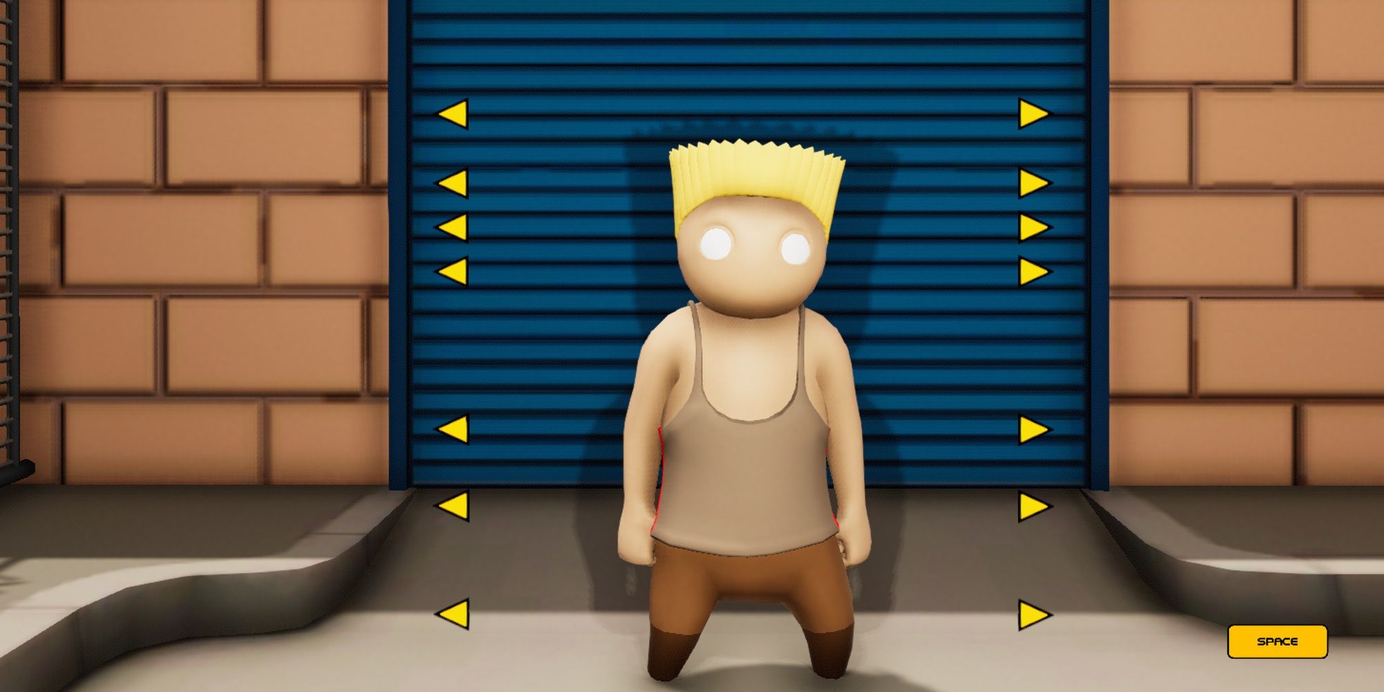 Gang Beasts: Player Created Guile From Streetfighter Costume 