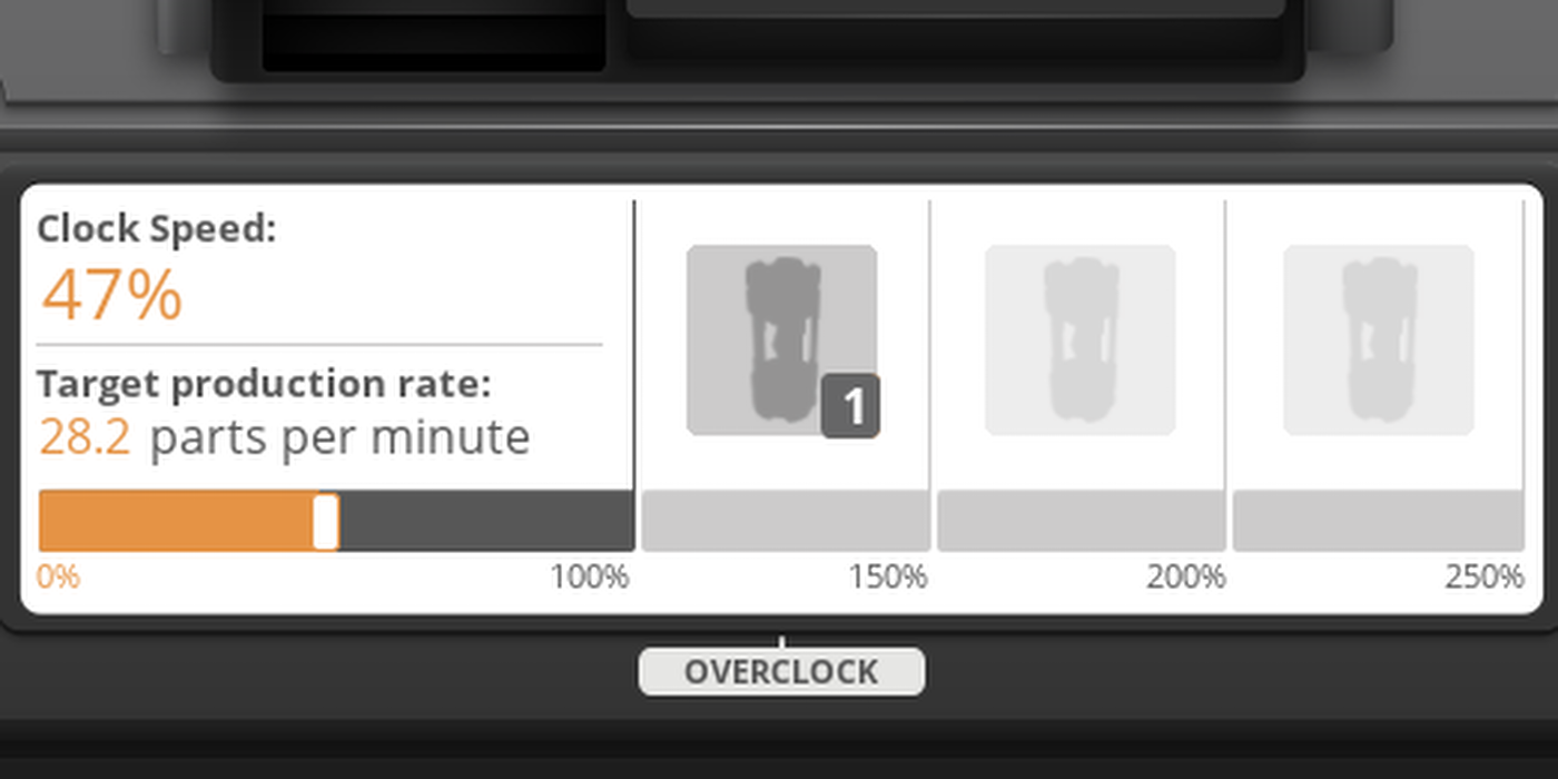 Satisfactory: Player Underclocking machine