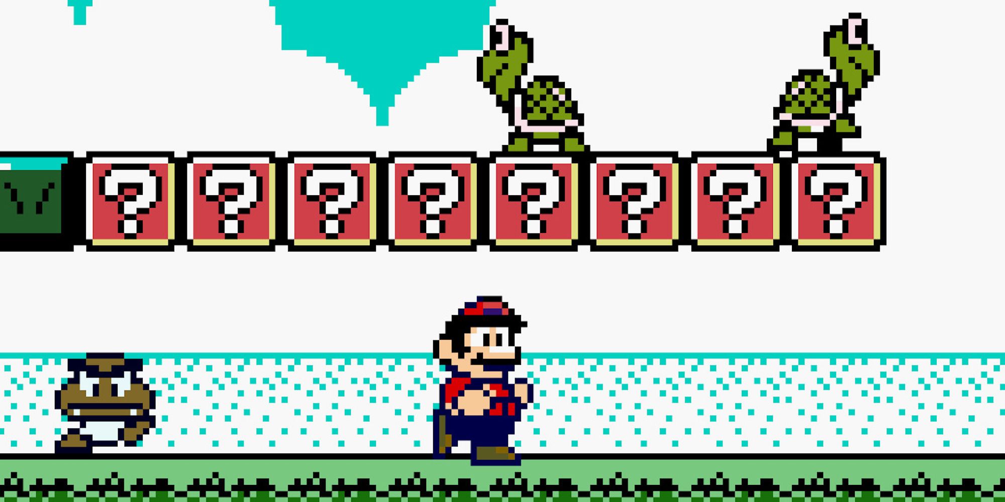 Fighting enemies in Super Mario Land 2