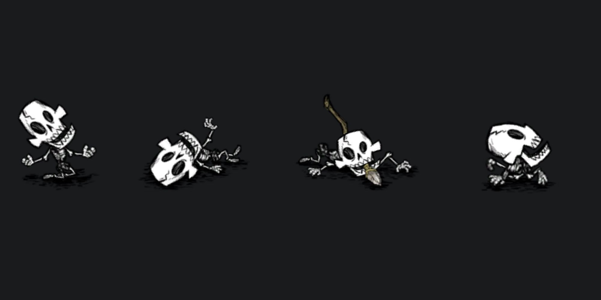 Skeletons fro Don't Starve