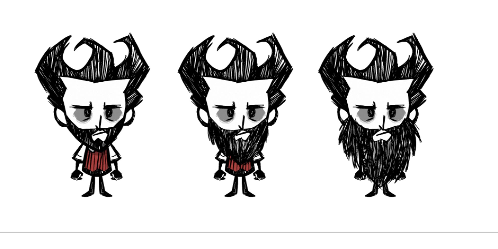  Wilson's Hair and Beard from Don't Starve