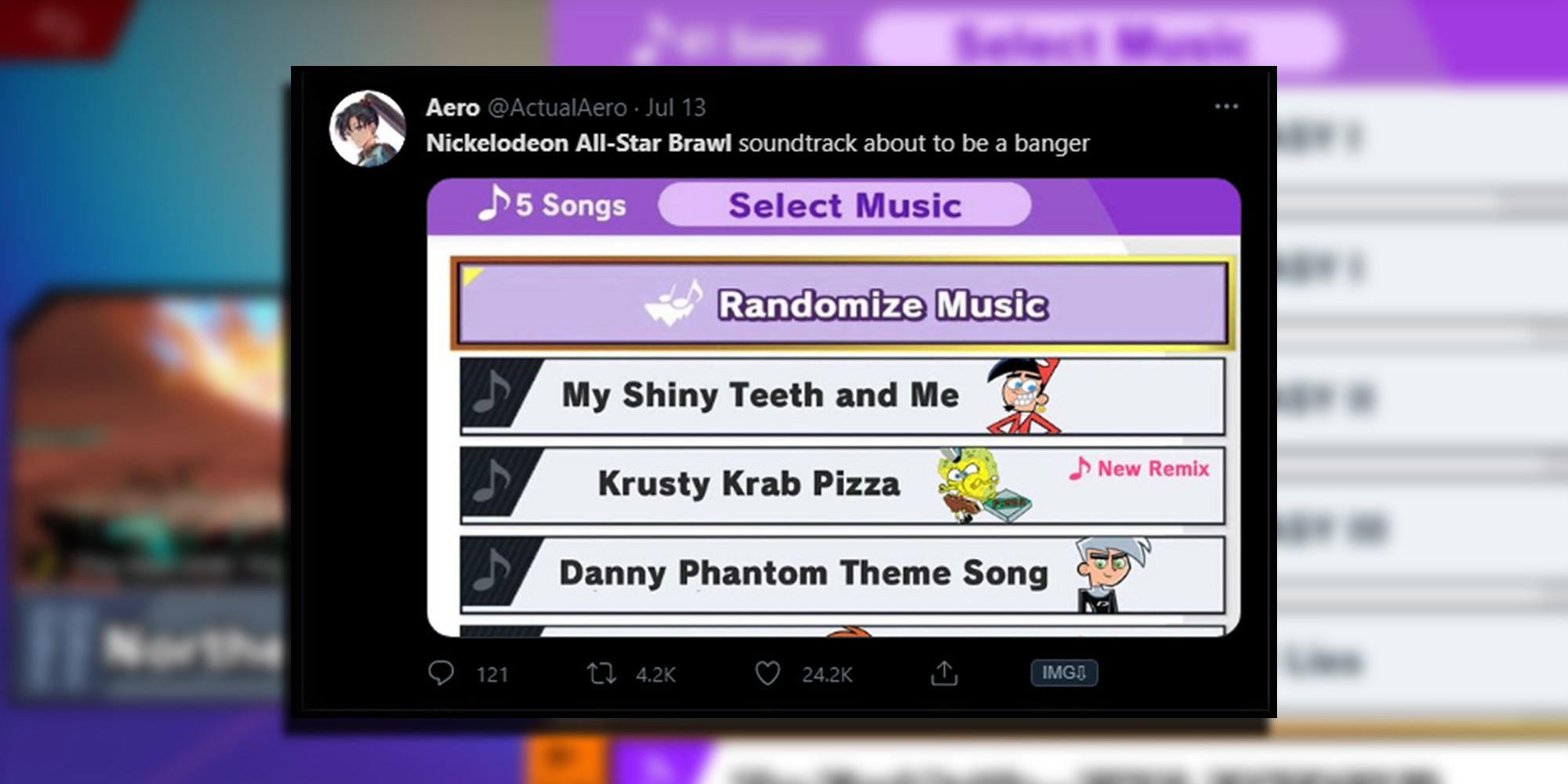 ActualAreo On Twitter Who Made A Mockup Image Of Classic Nickelodeon Cartoon Songs In A Fake Smash OST Menu