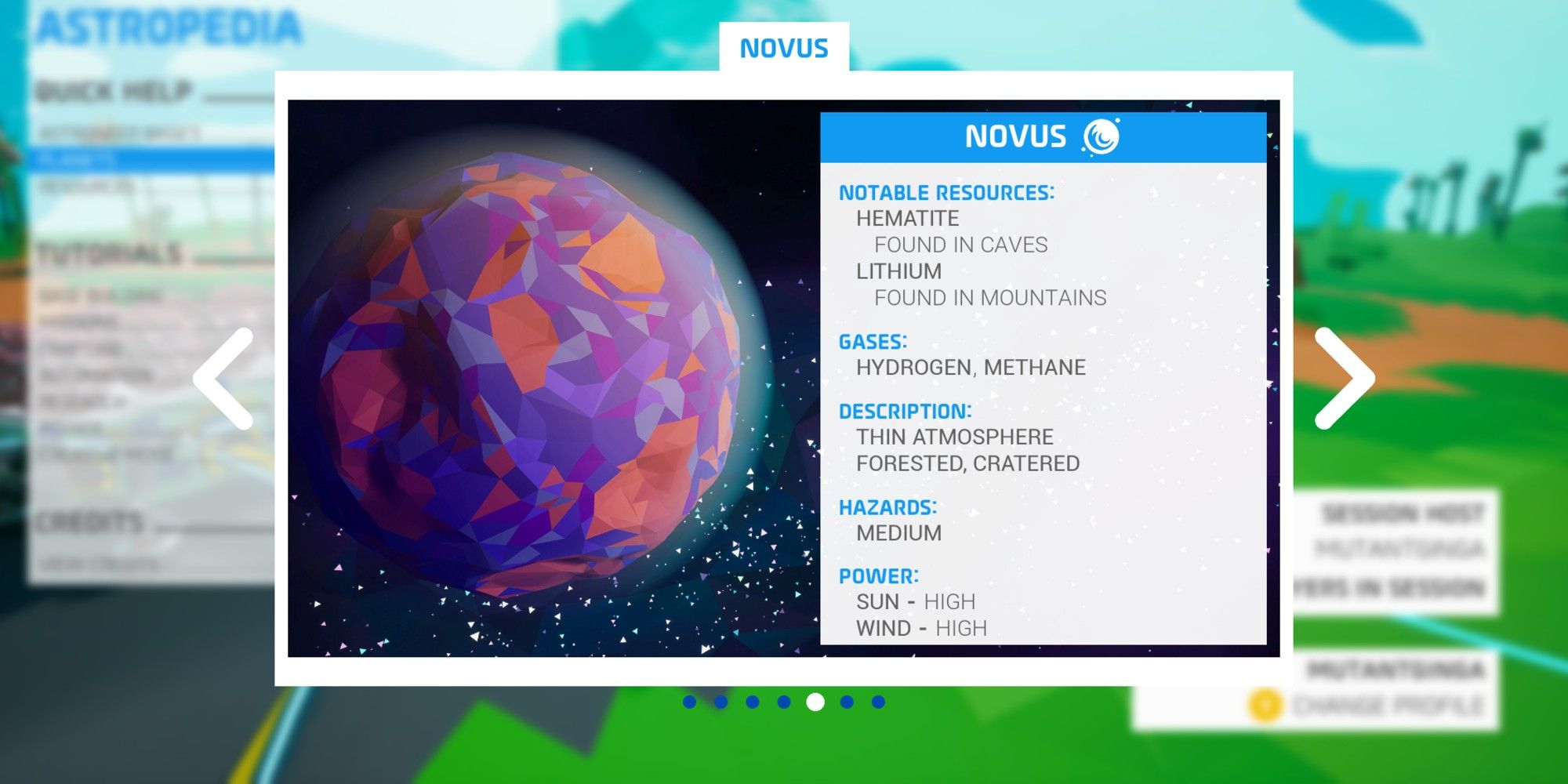 Astroneer Novus Info Graphic