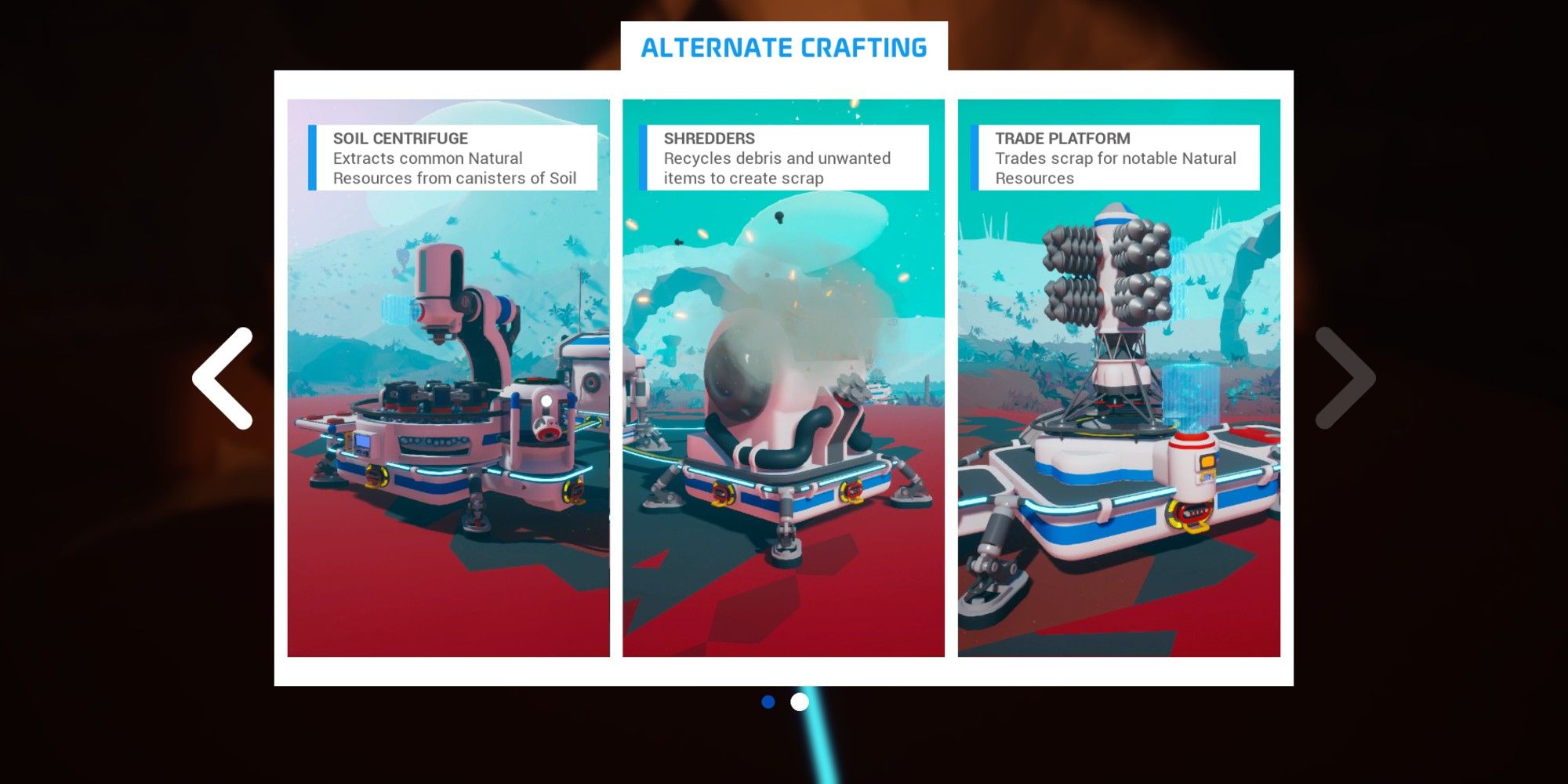 Astroneer Soil Centrifuge, Shredder, and Trading Platform