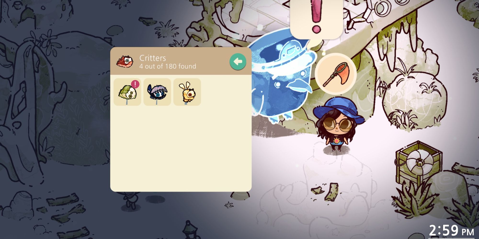 Cozy Grove donating bugs