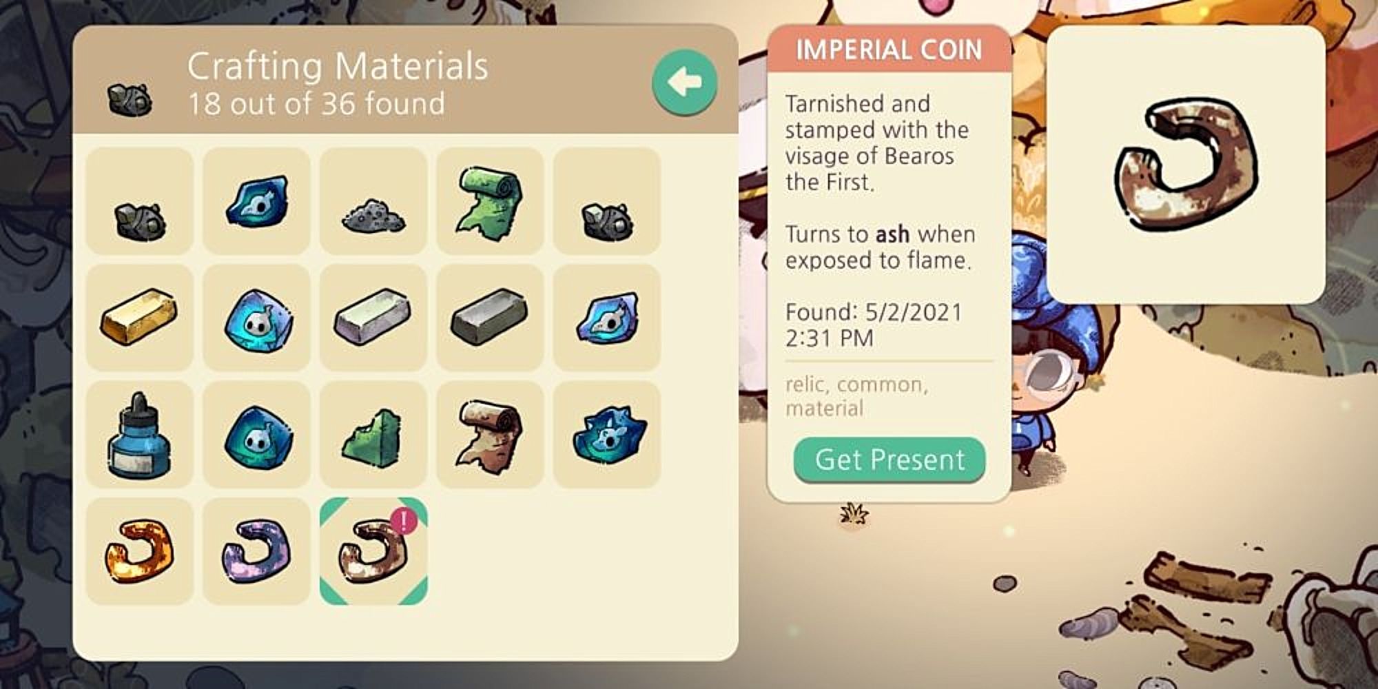 Cozy Grove relics in billweathers donations