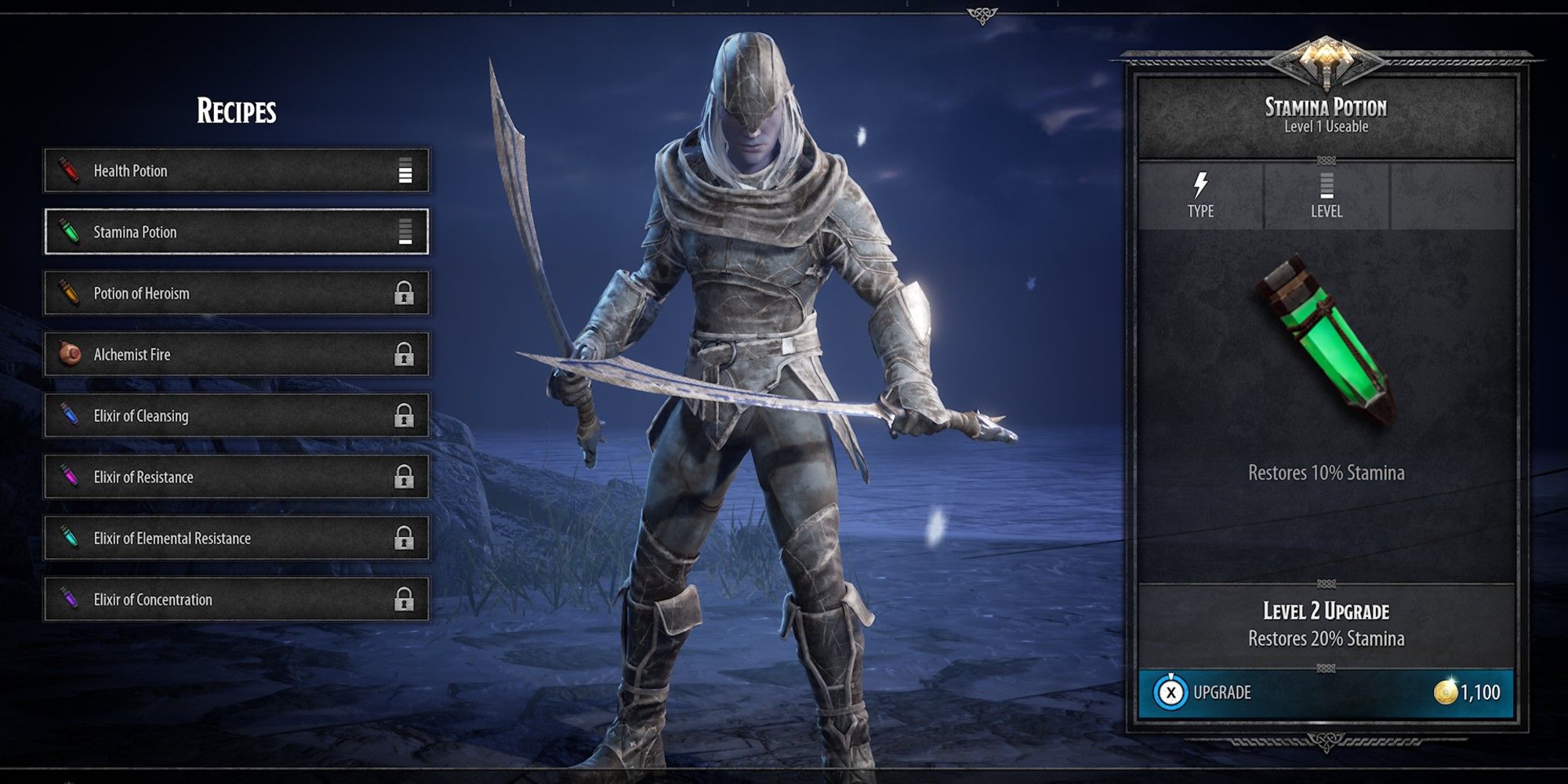 Dark Alliance Upgrade Useable Screen Drizzt Do'Urden