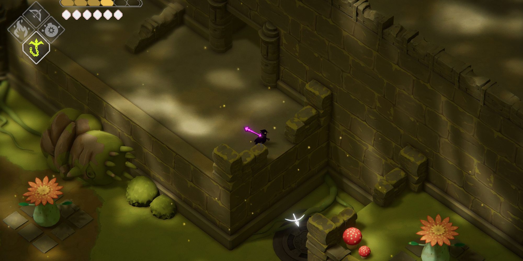 Death's Door: Overgrown Ruins ground-pound location near ledge