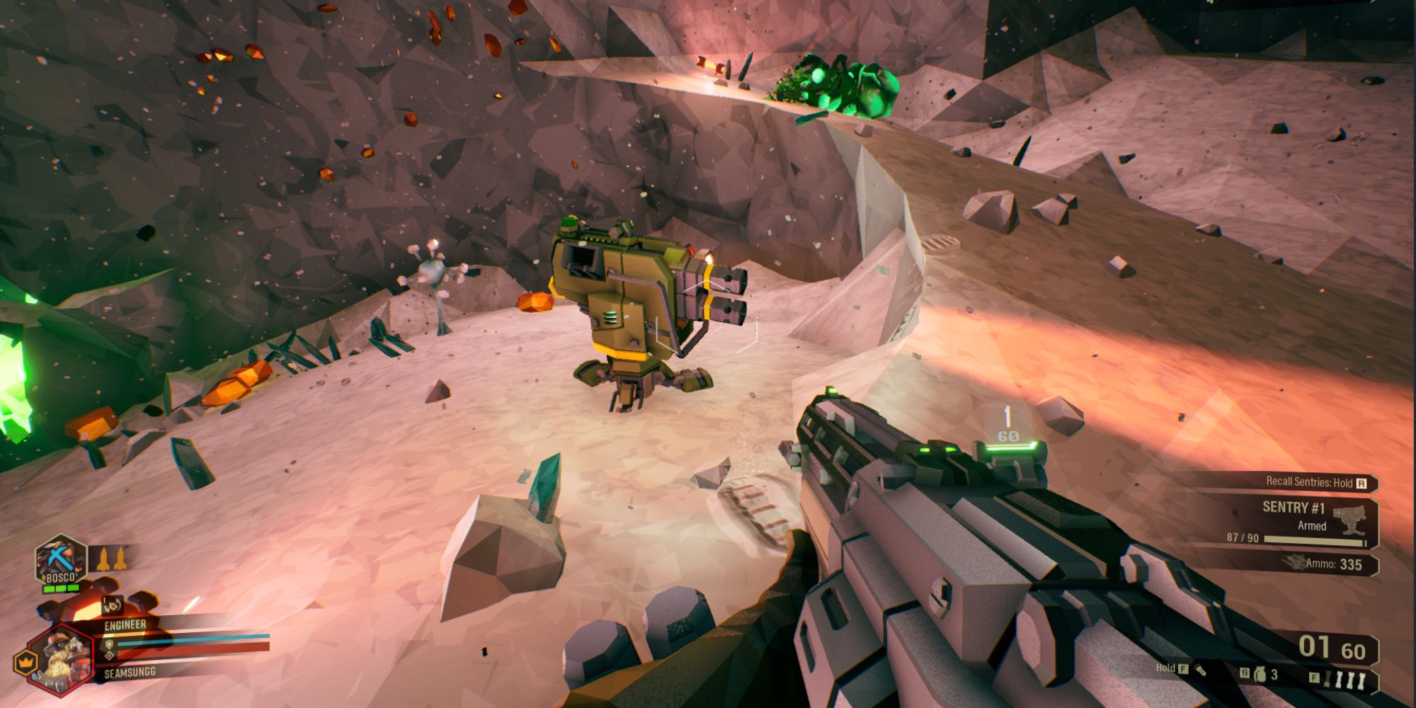 Deep rock galactic engineer turret