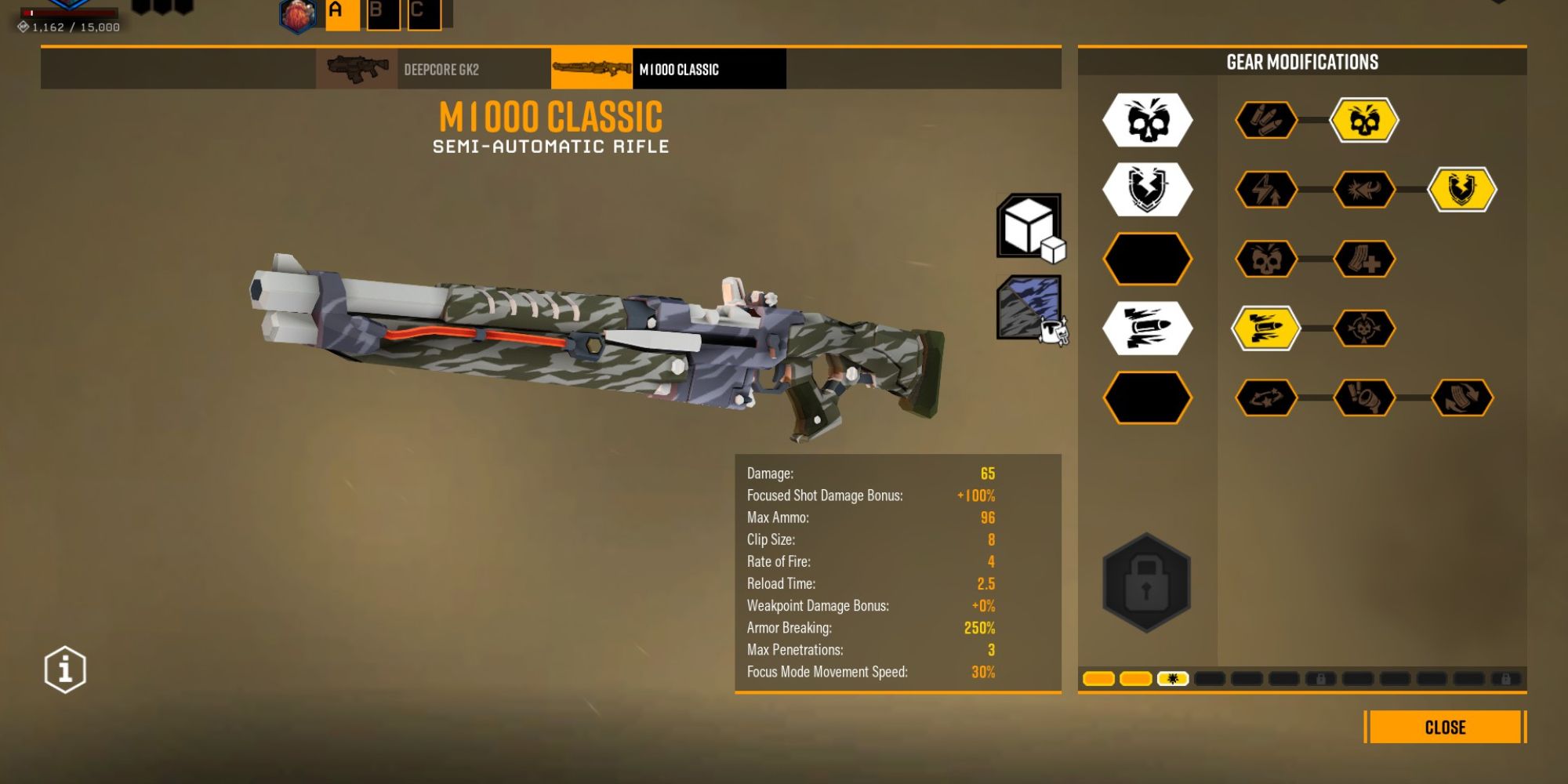 Deep rock galactic equiptment semi auto