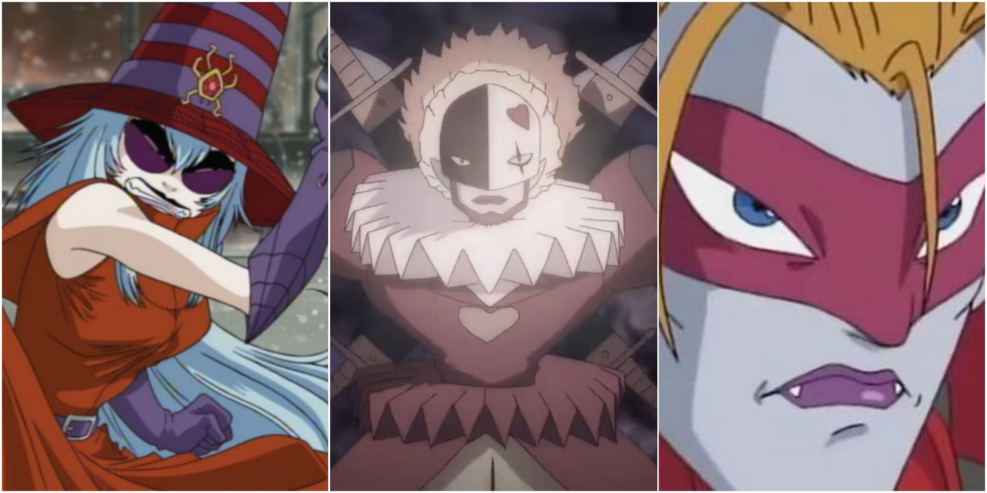 Digimon Villains Arukenimon Piedmon Myotismon anime