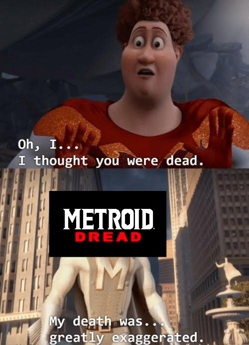 Metroid Dread Isn't Dead and Comes Back Like Metro Man