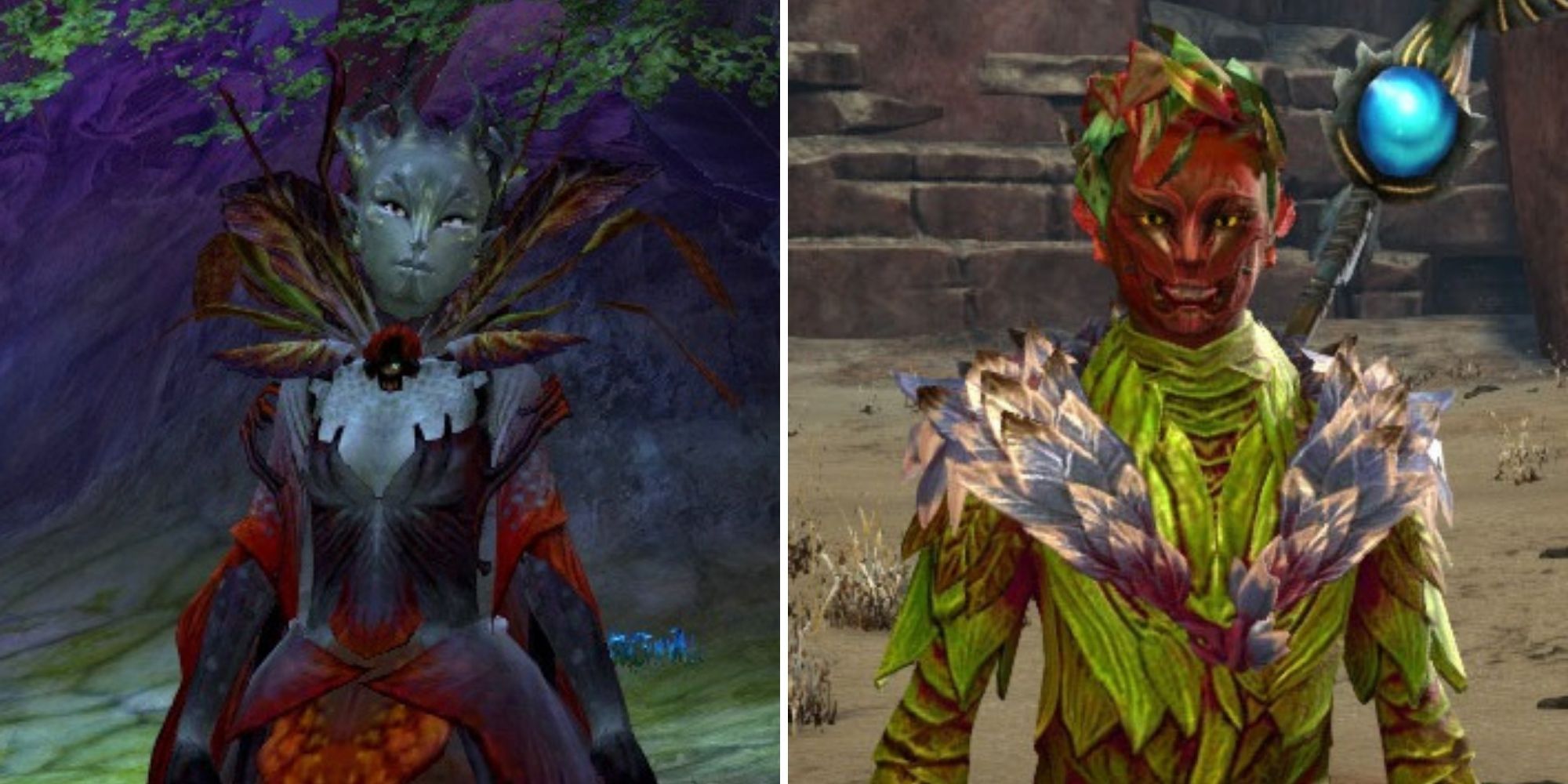 Guild Wars 2 - Faolain (left) and Cadeyrn (right)