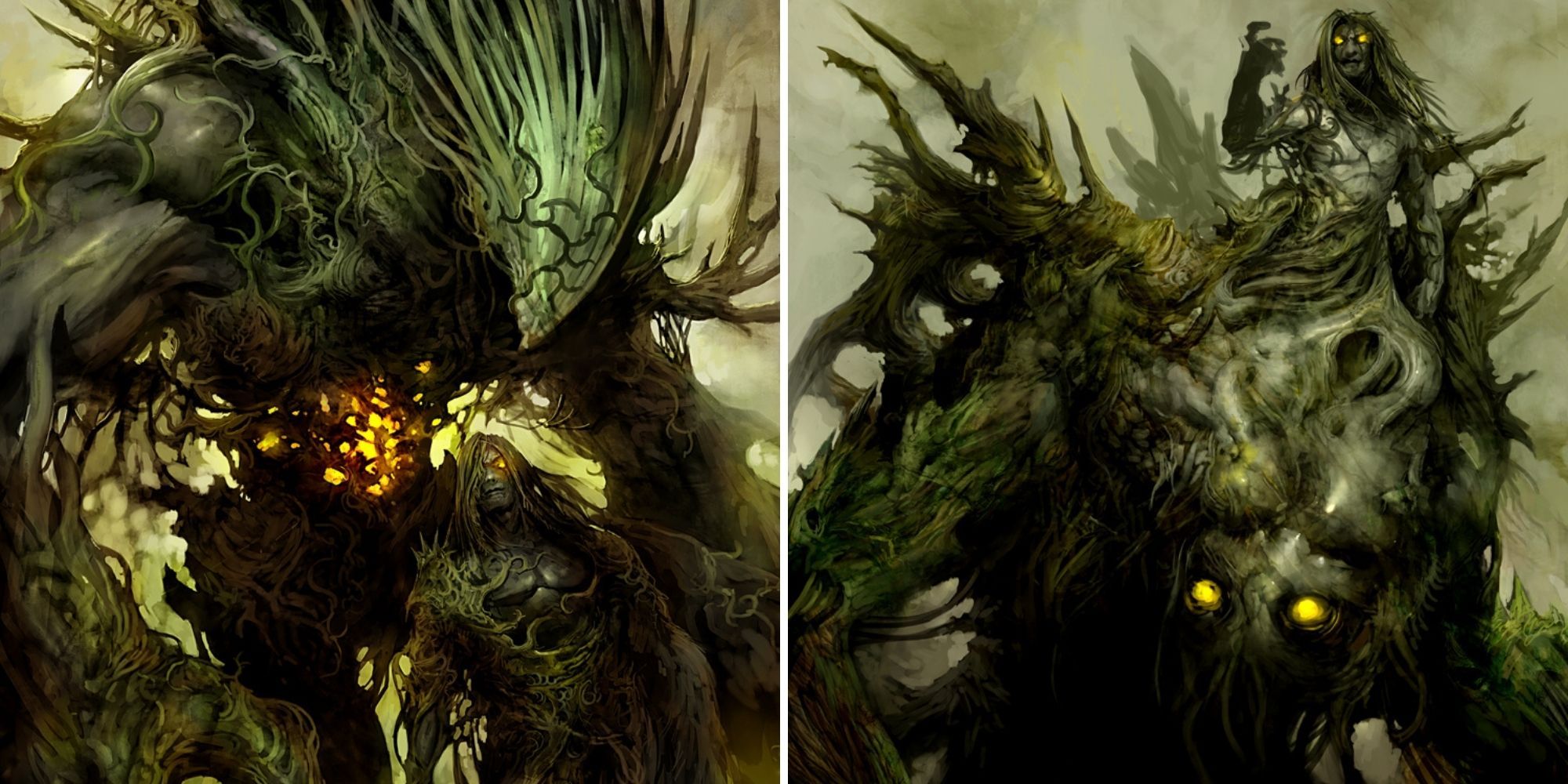 Guild Wars 2 - Nightmare Court Concept Art of Monsters