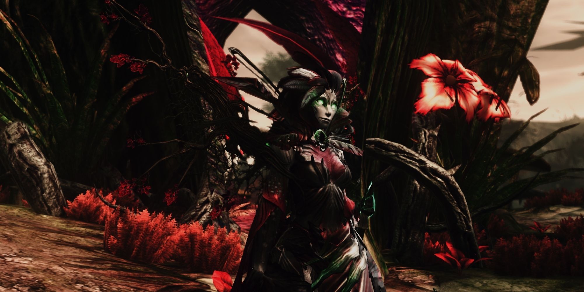 Guild Wars 2 - Screenshot of player modelled as a Nightmare Courtier