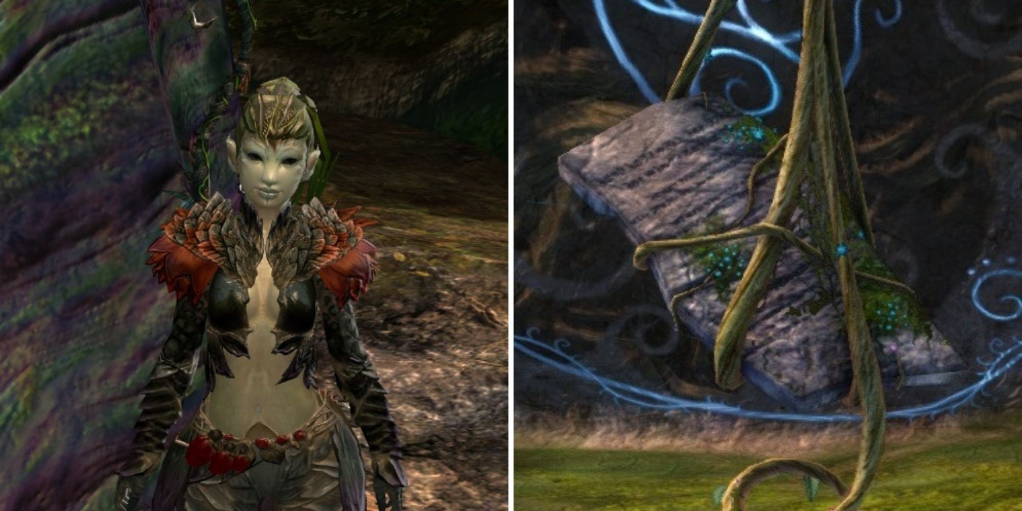 Guild Wars 2 - Ventari's Tablet (right) and Nightmare Courtier (left)