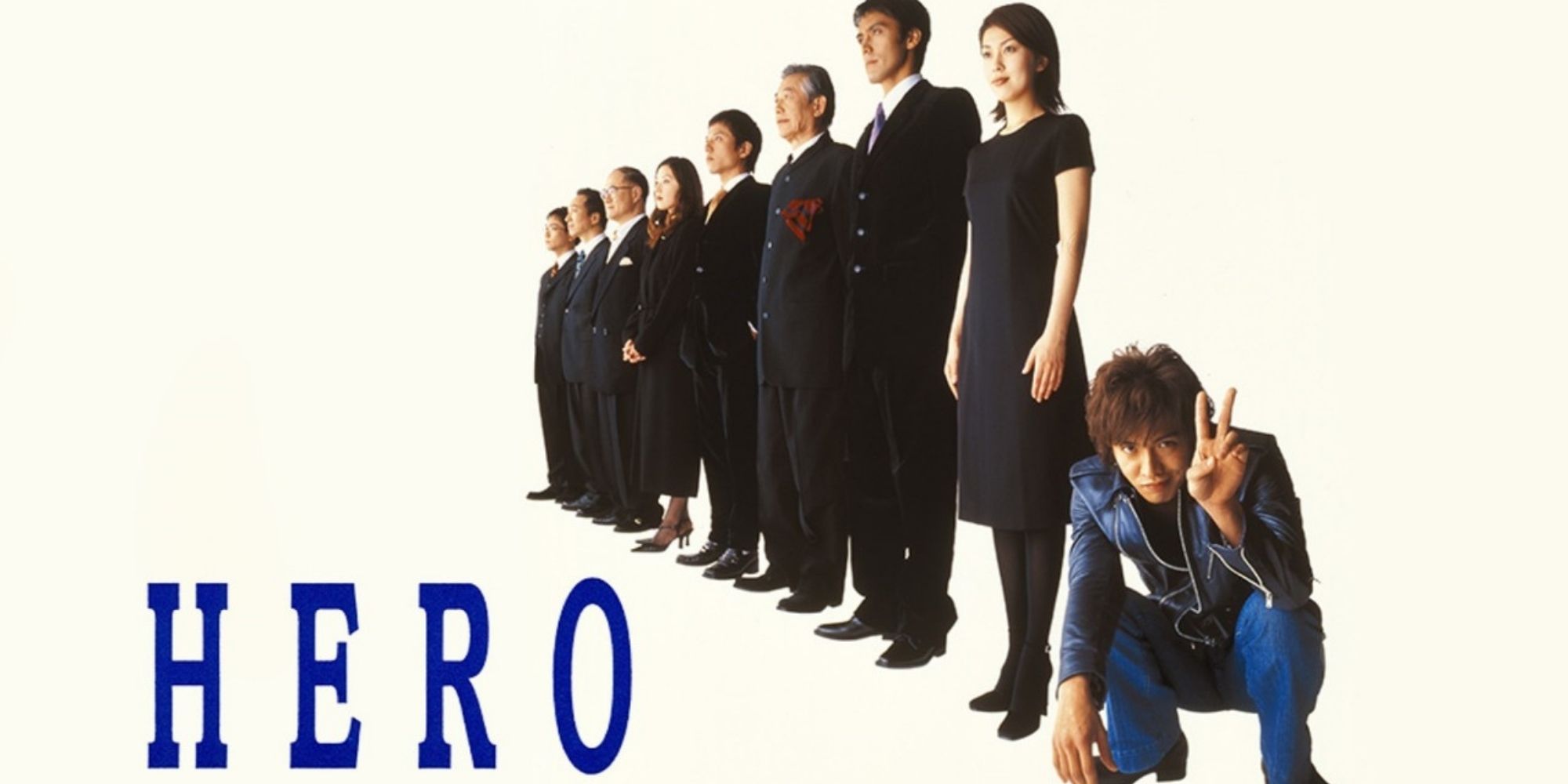 Hero tv show 2001 poster featuring Takuya Kimura as Kohei Kuryu