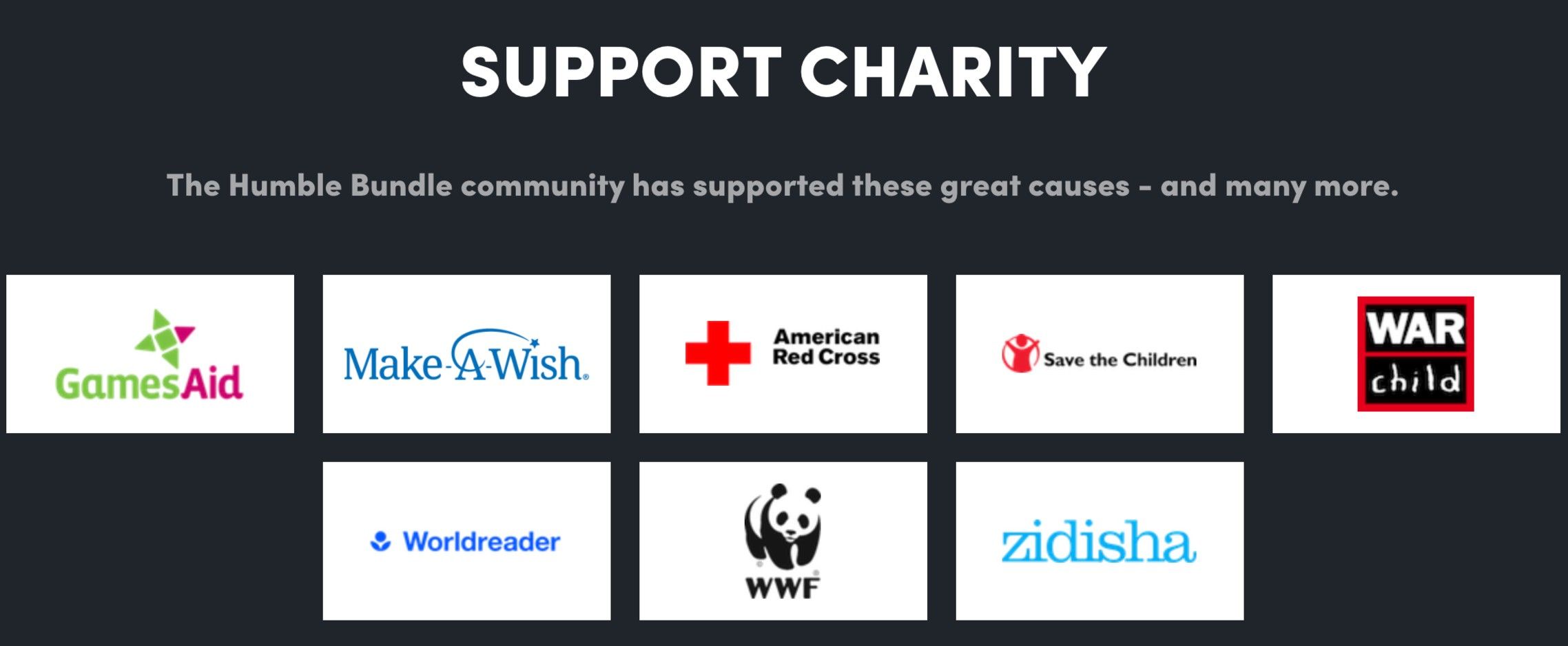 Humble Bundle Charities