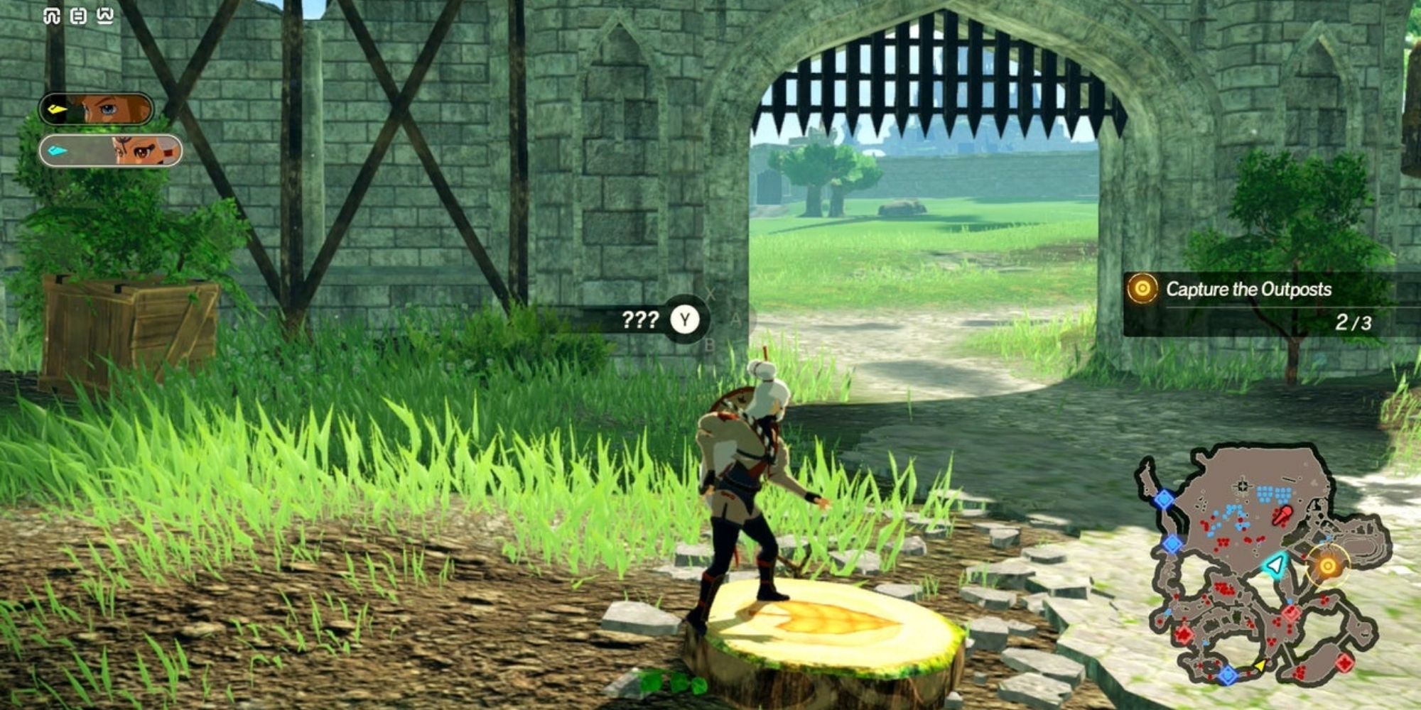 Hyrule Warriors Age of Calamity - Hero Finding Korok Seed In Hyrule Field (2)