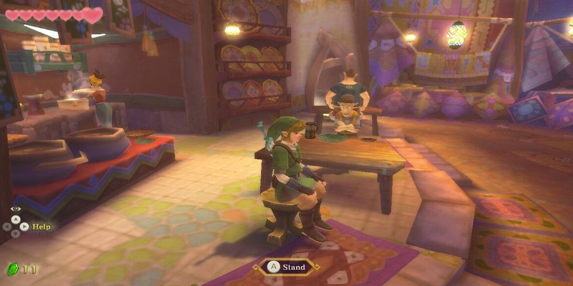 Link sitting