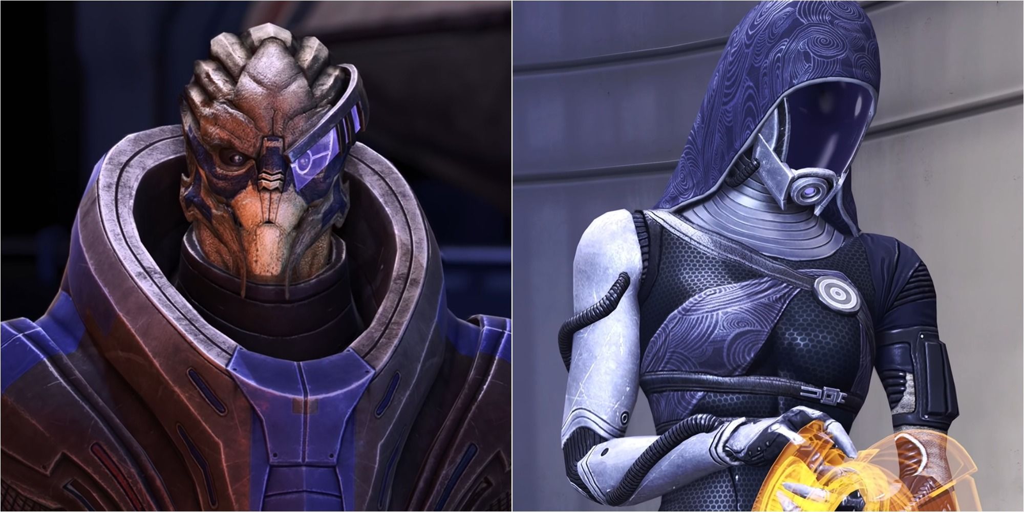 Mass Effect Legendary Edition Split Image Garrus And Tali
