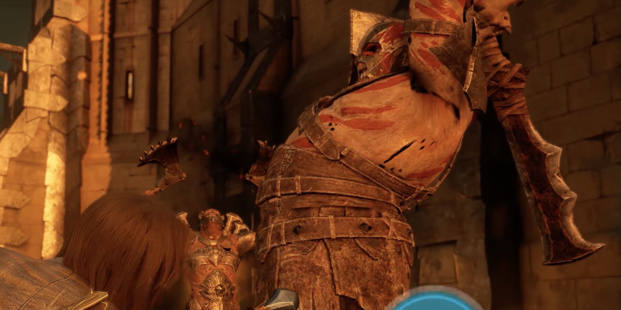 Talion about to meet a bloody end in Middle-Earth: Shadow of War.