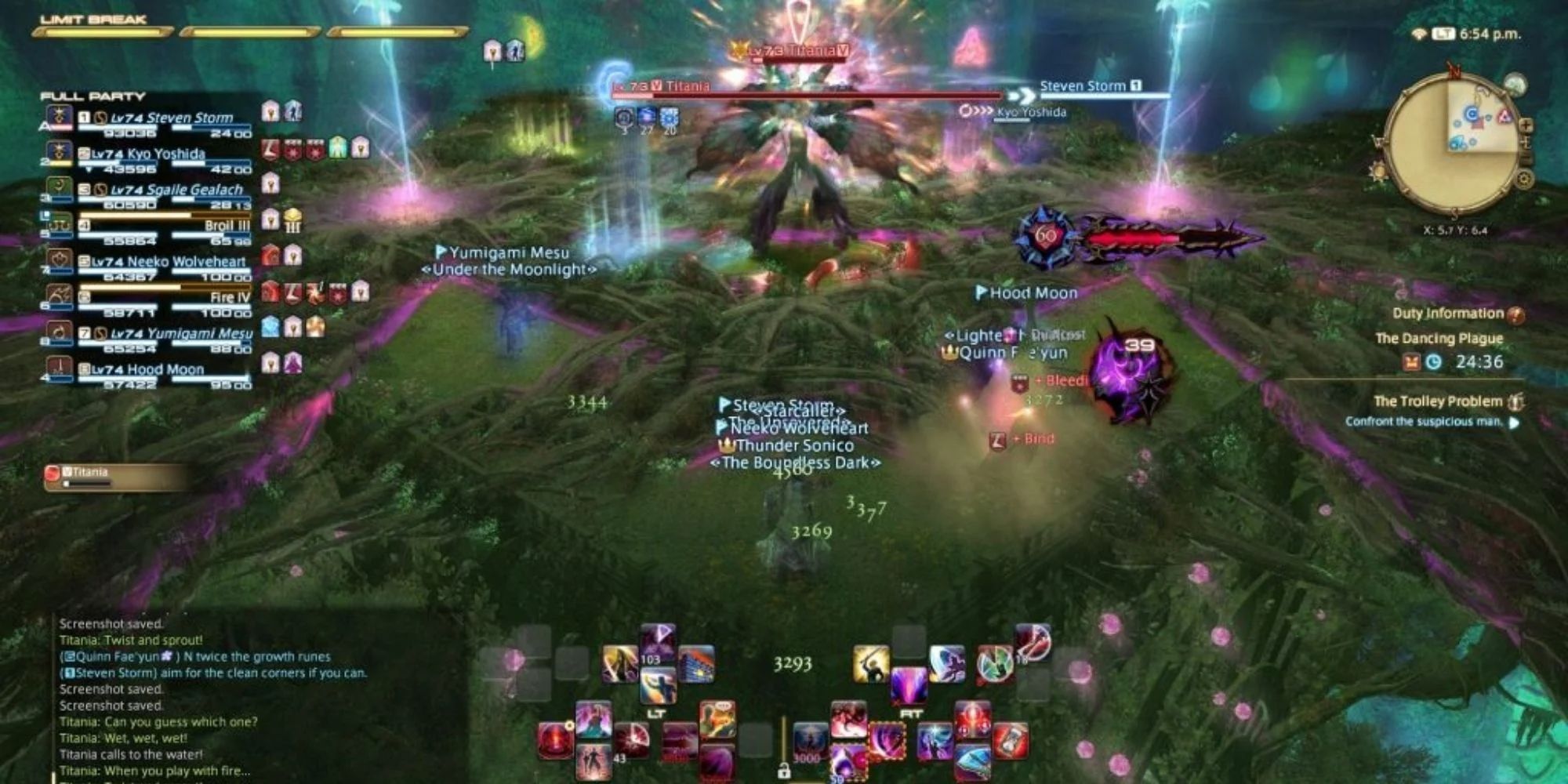 Midsummers Night Dream Tinania Battle In Final-Fantasy XIV With Company