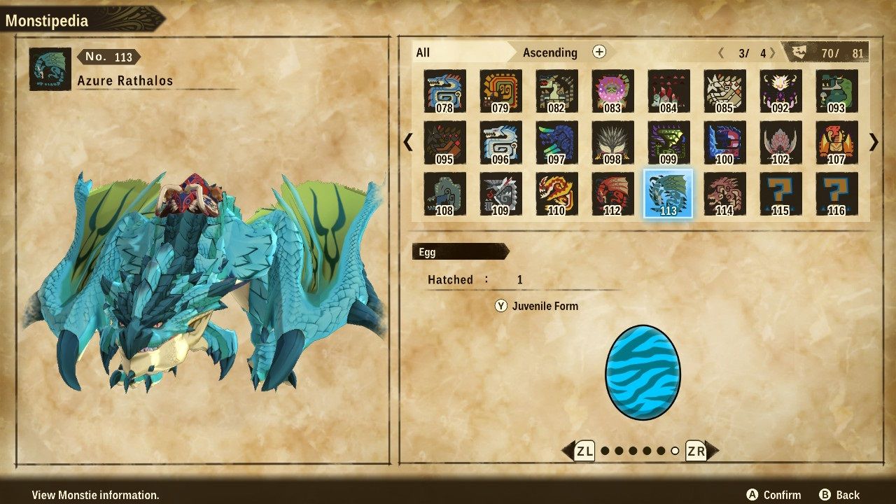 Monster Hunter Stories 2 Wings of Ruin Azure Rathalos