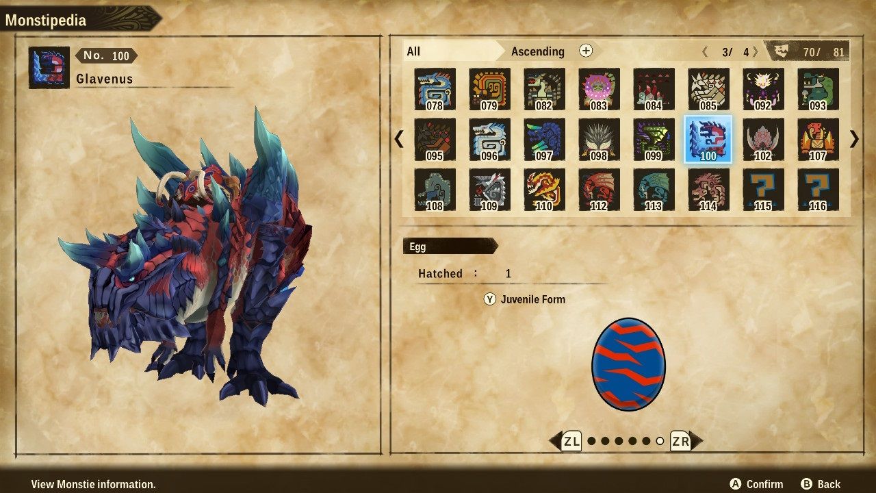 Monster Hunter Stories 2 Wings of Ruin Glavenus