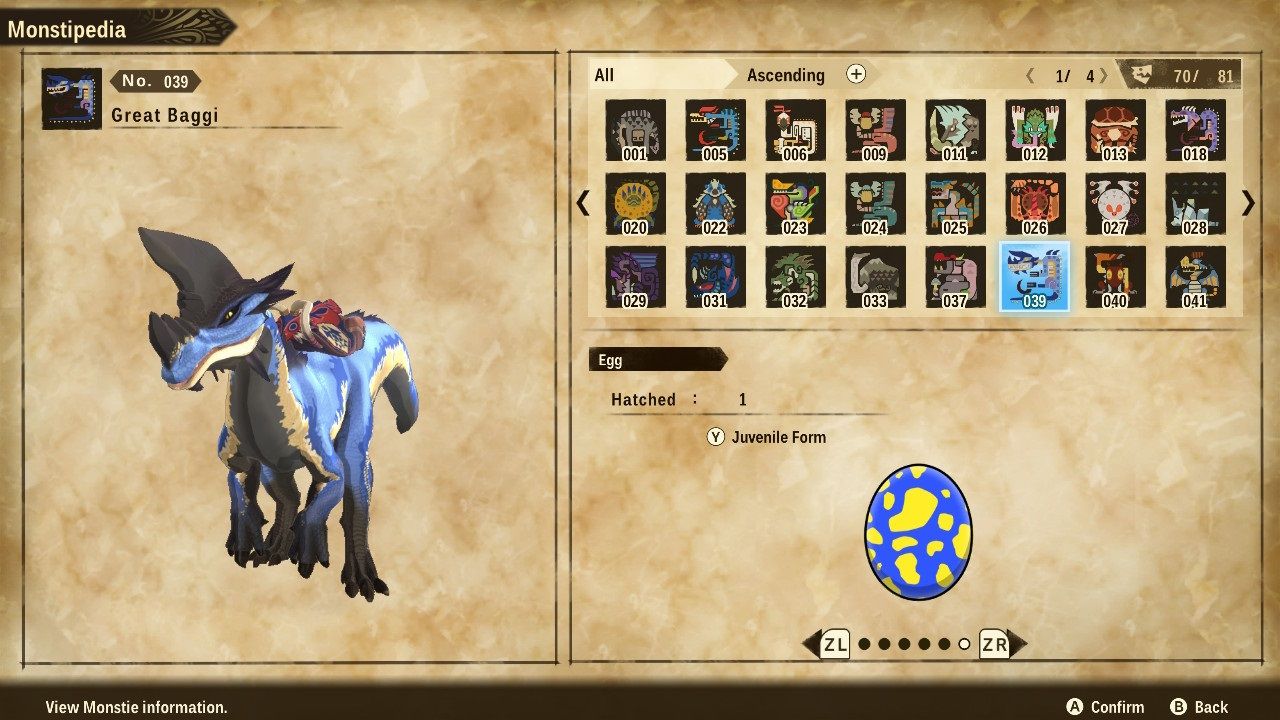 Monster Hunter Stories 2 Wings of Ruin Great Baggi