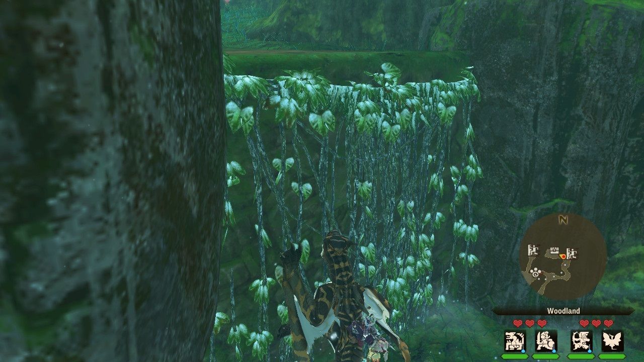 Monster Hunter Stories 2 Wings of Ruin Ivy Climb riding action