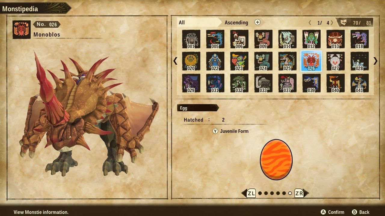 Monster Hunter Stories 2 Wings of Ruin Monoblos