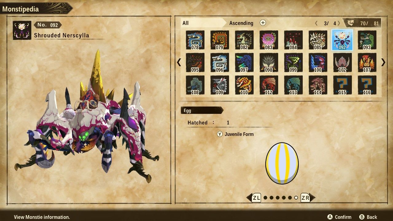 Monster Hunter Stories 2 Wings of Ruin Shrouded Nerscylla