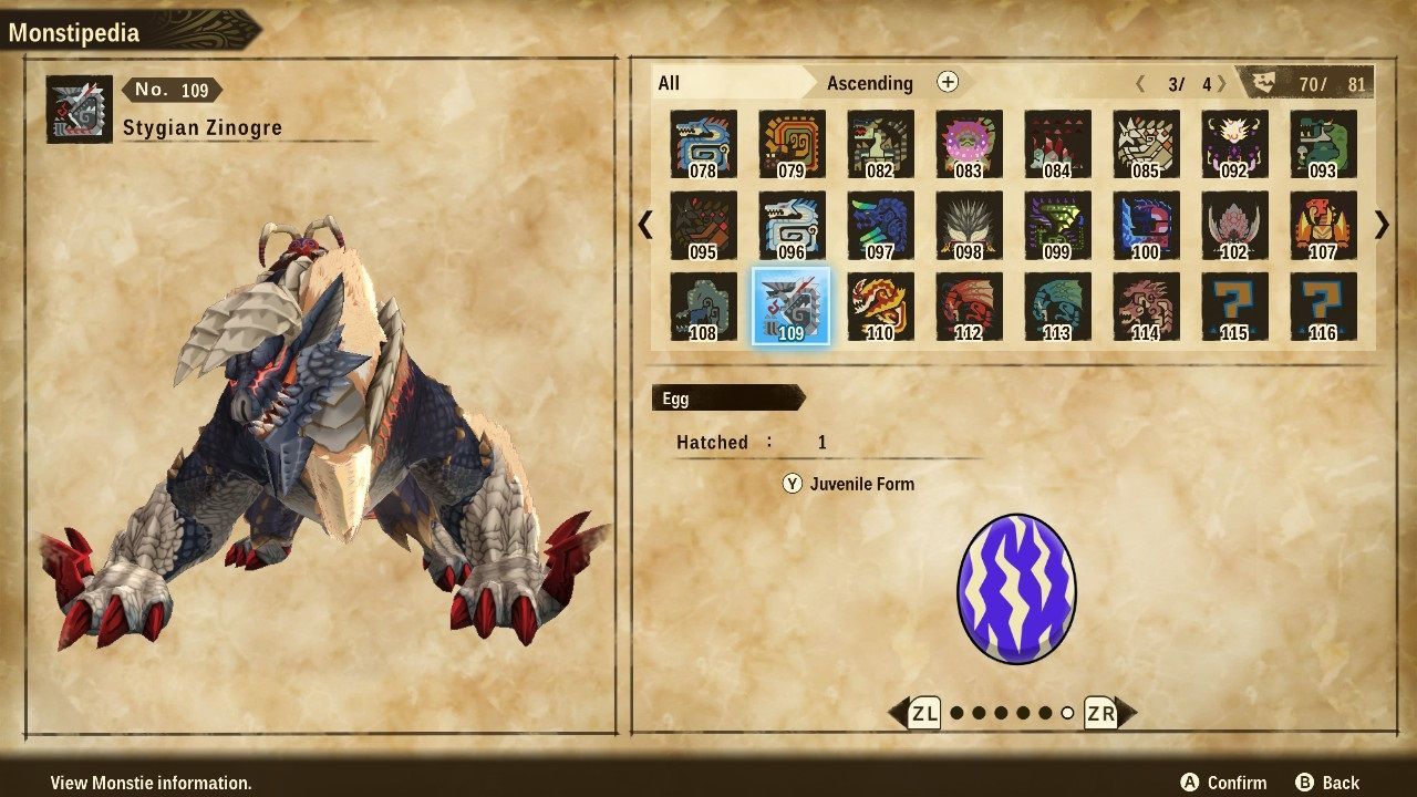 Monster Hunter Stories 2 Wings of Ruin Stygian Zinogre