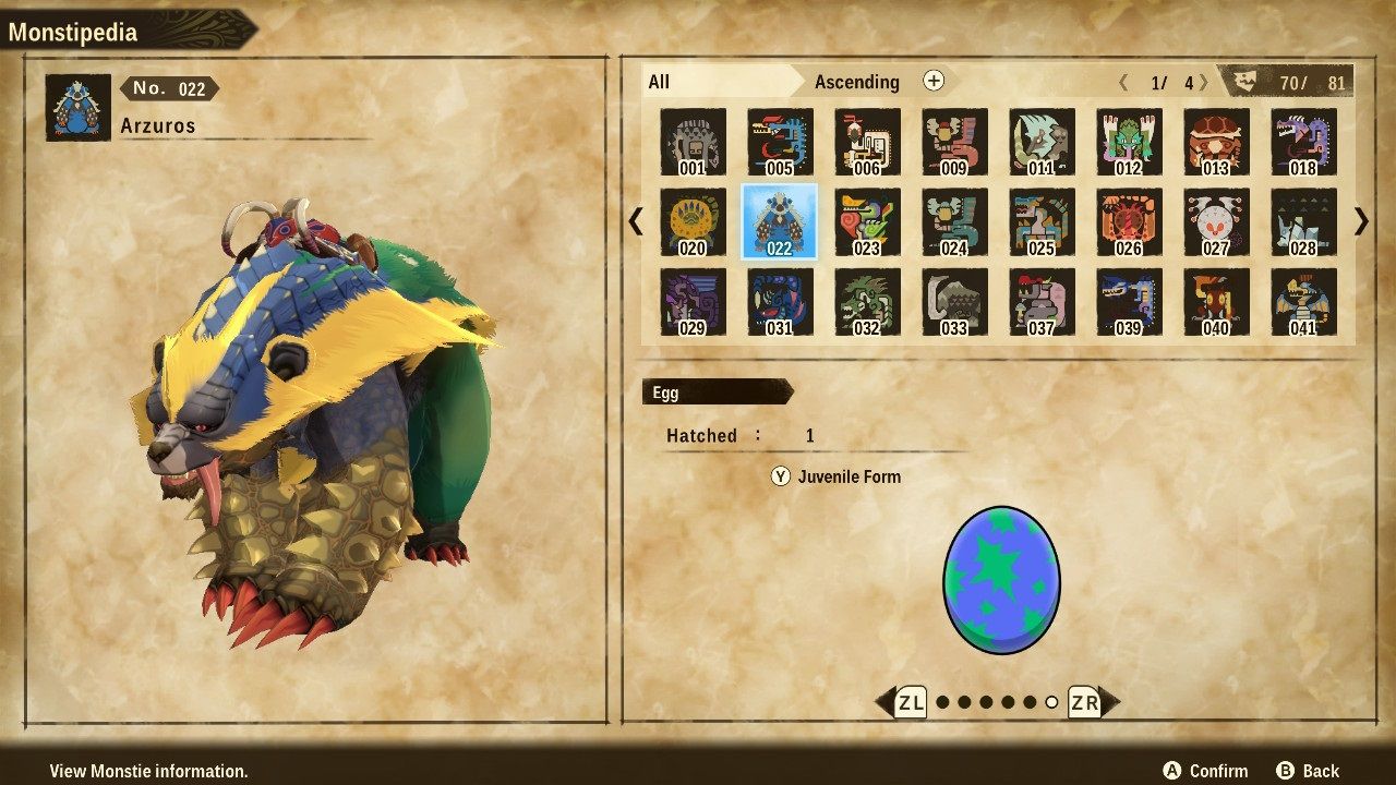 Monster Hunter Stories 2 Wings of Ruin arzuros
