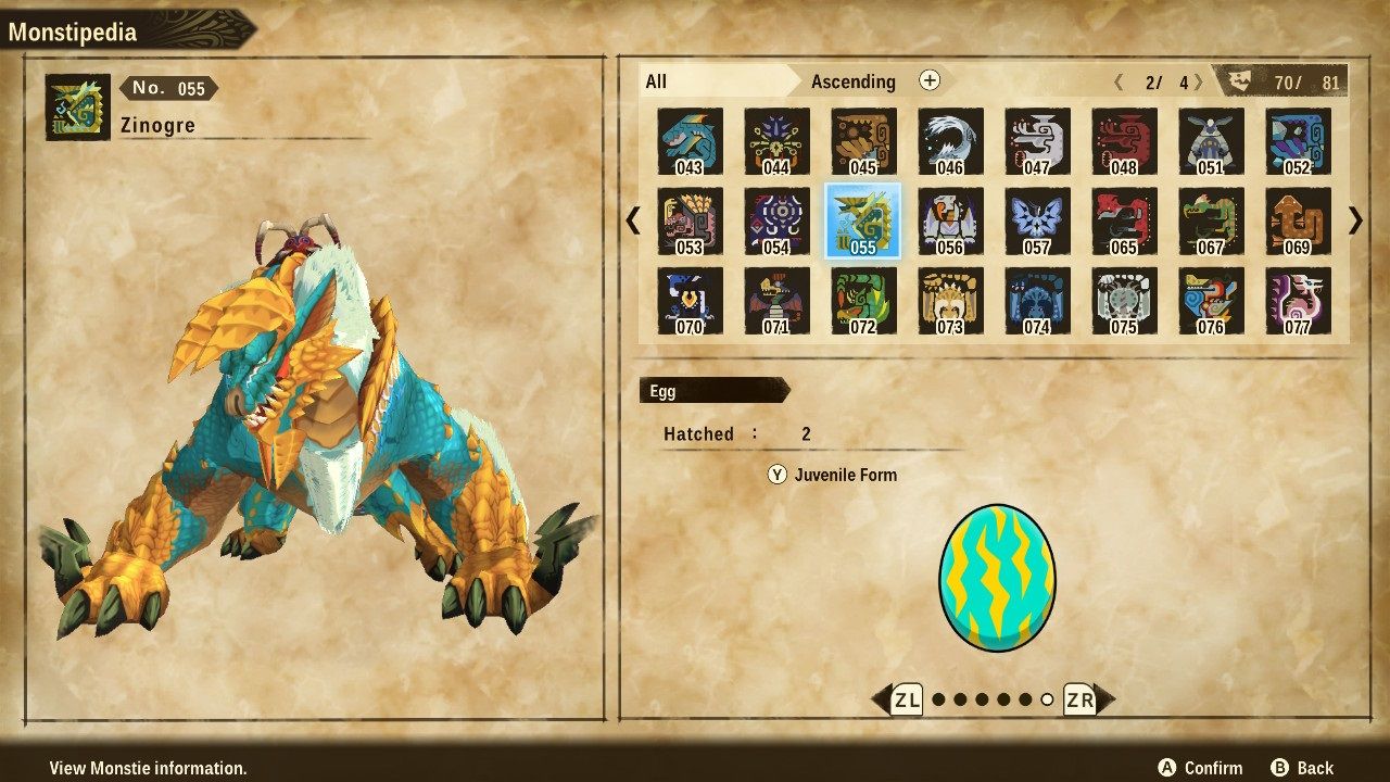 Monster Hunter Stories 2 Wings of Ruin zinogre