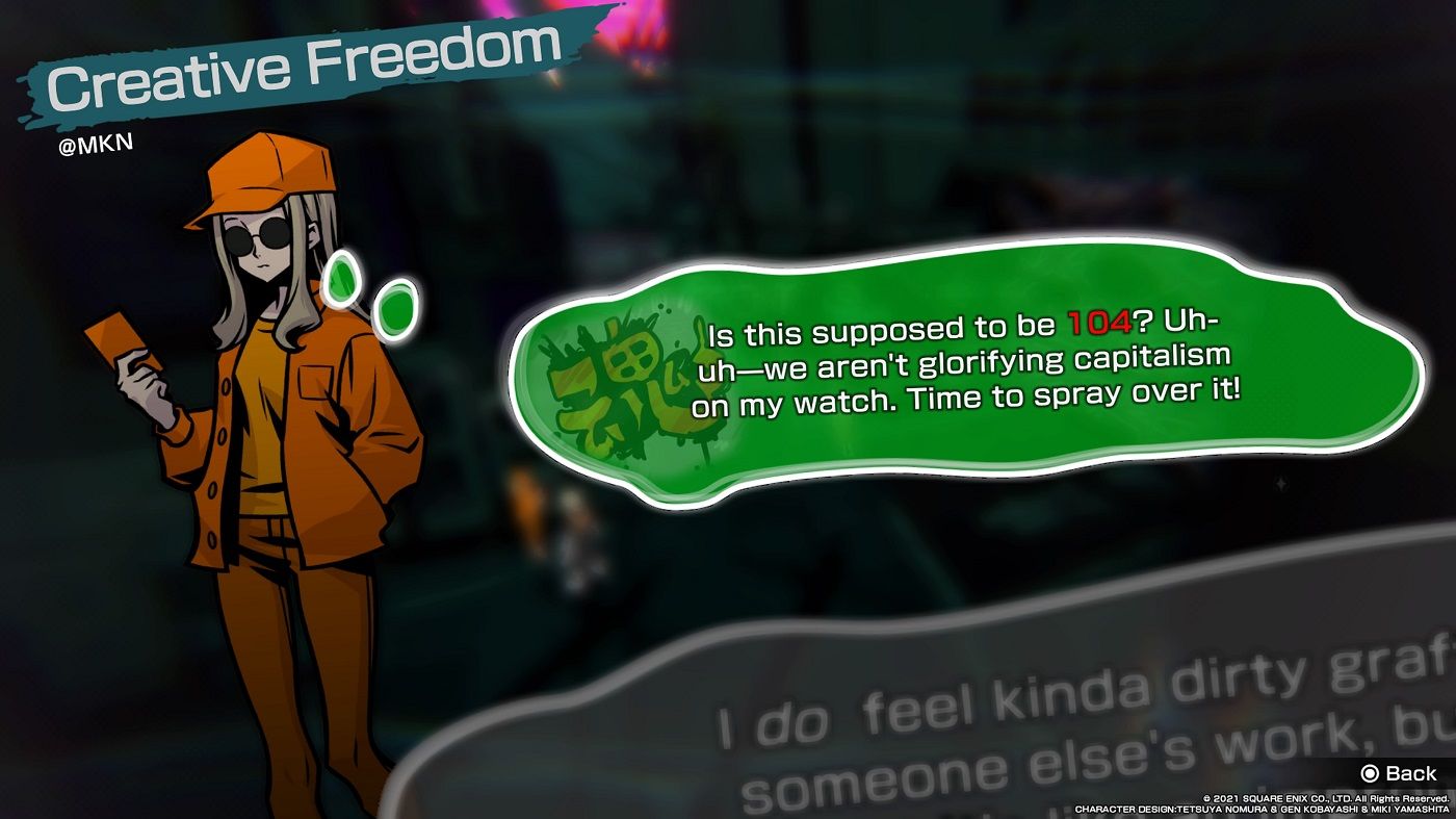 NEO The World Ends With You MKN remembers graffiti