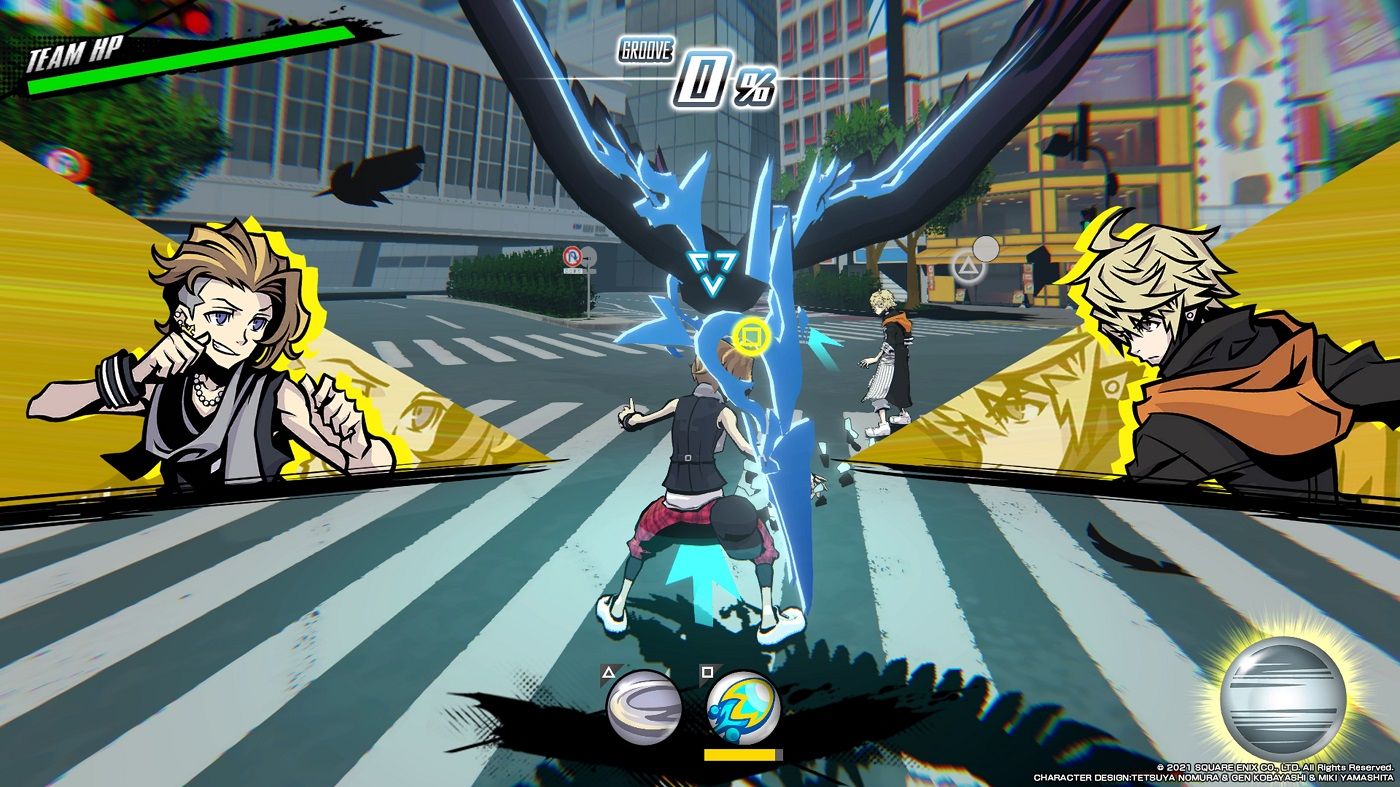 NEO The World Ends With You performing a Mashup attack in battle