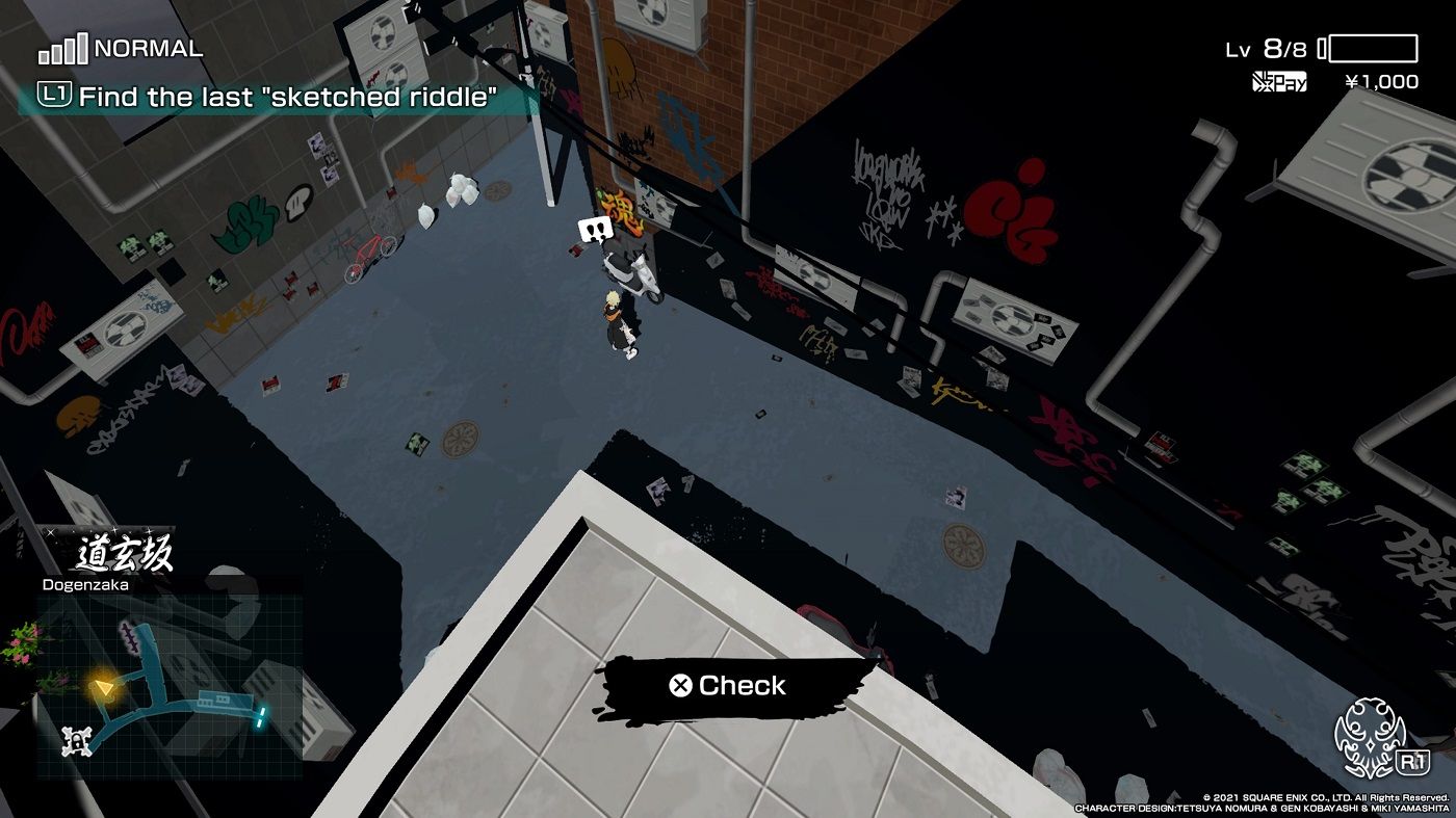 NEO The World Ends With You week one Day 2 graffiti riddle location #3