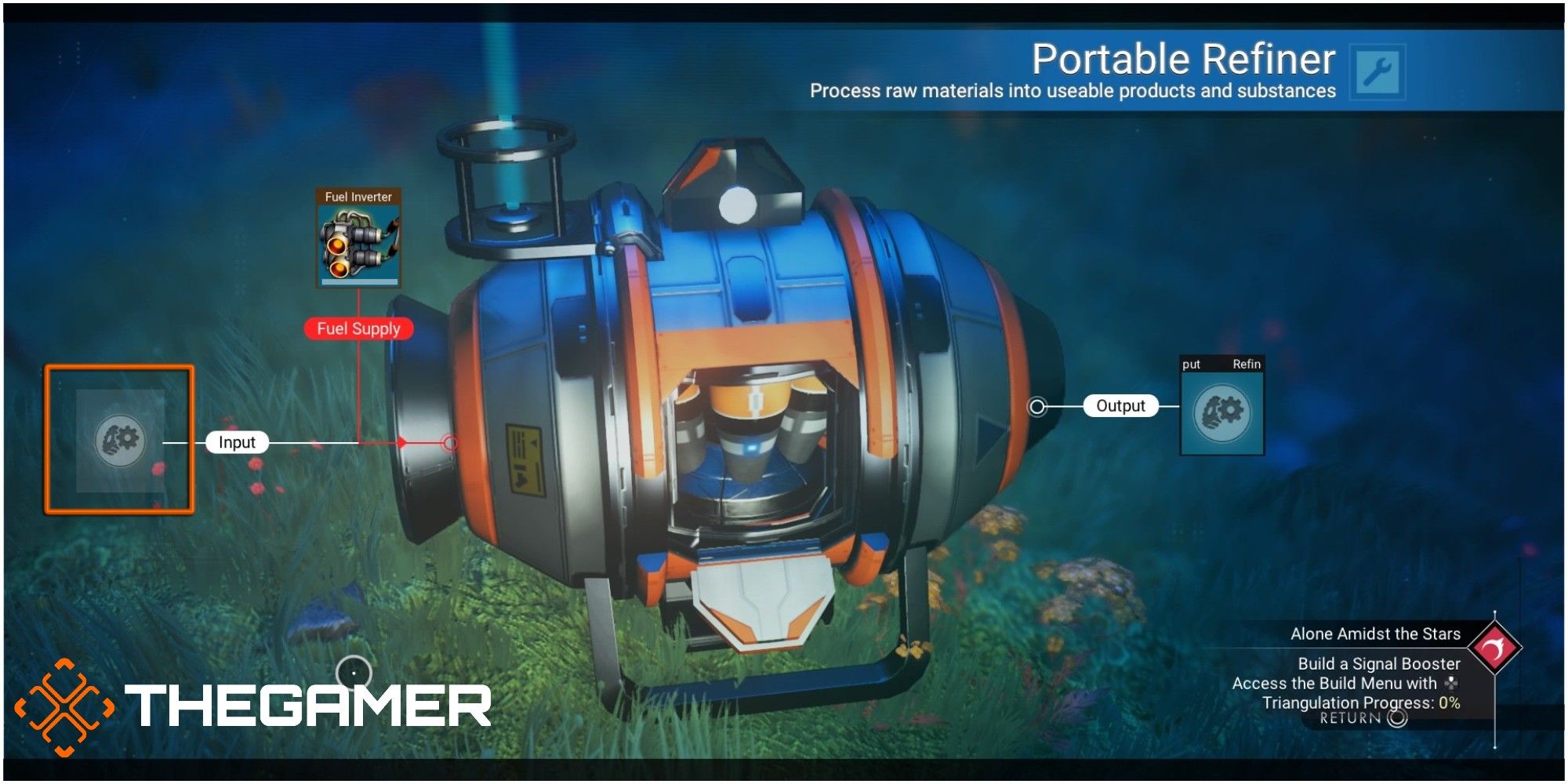 No Man's Sky Portable Refiner  Input Section