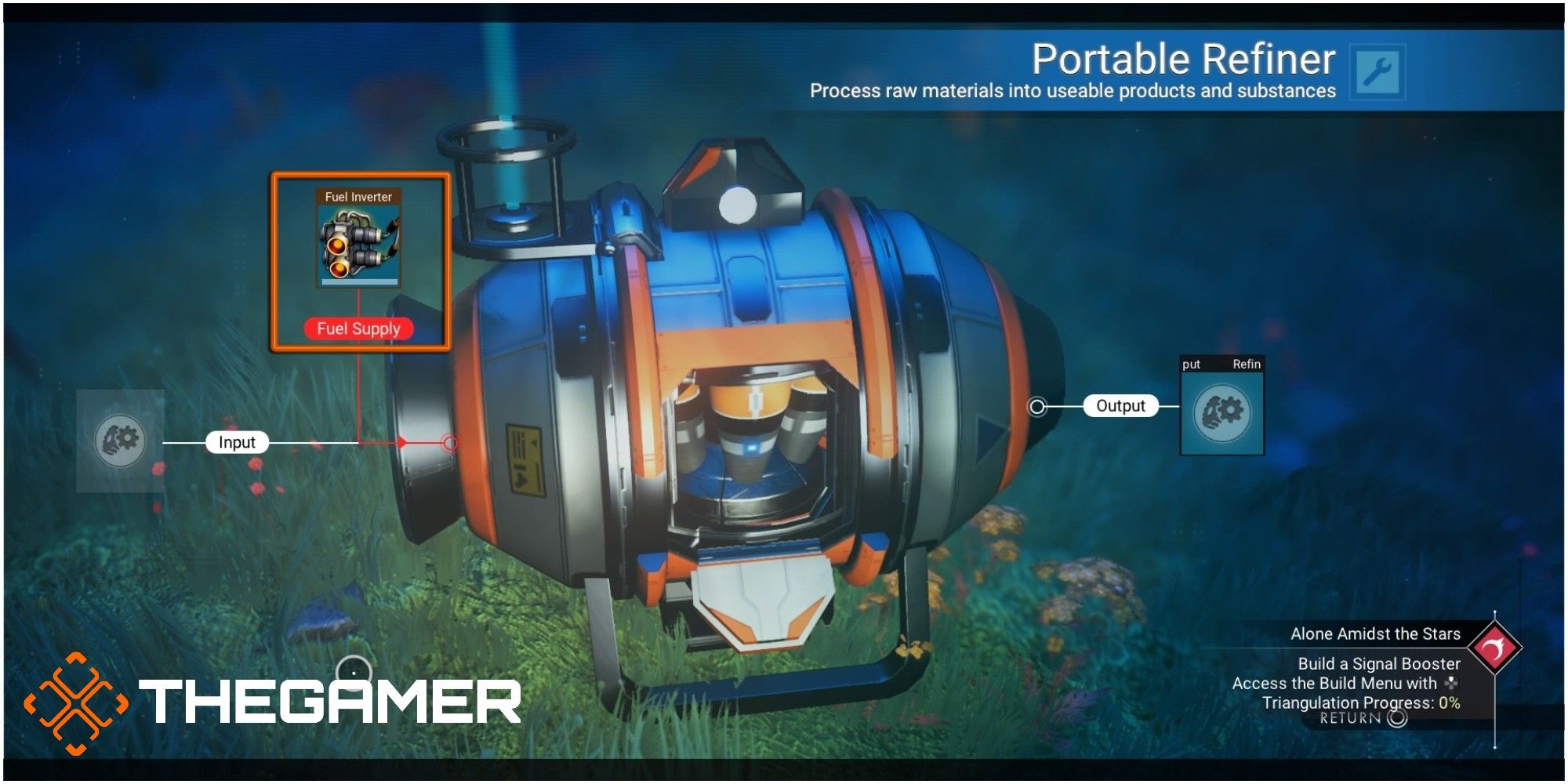 No Man's Sky Portable Refiner Fuel Input 