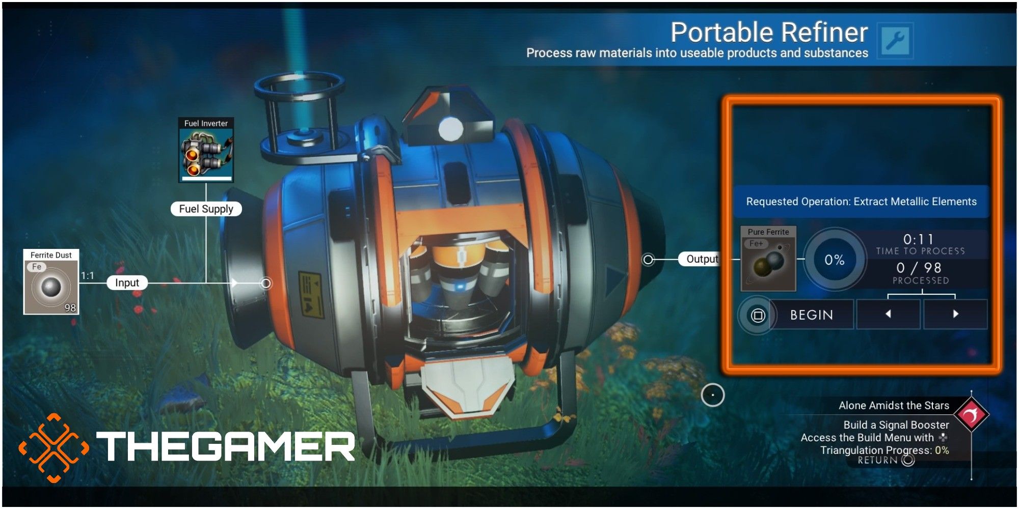 No Man's Sky Portable Refiner Pure Ferrite Output
