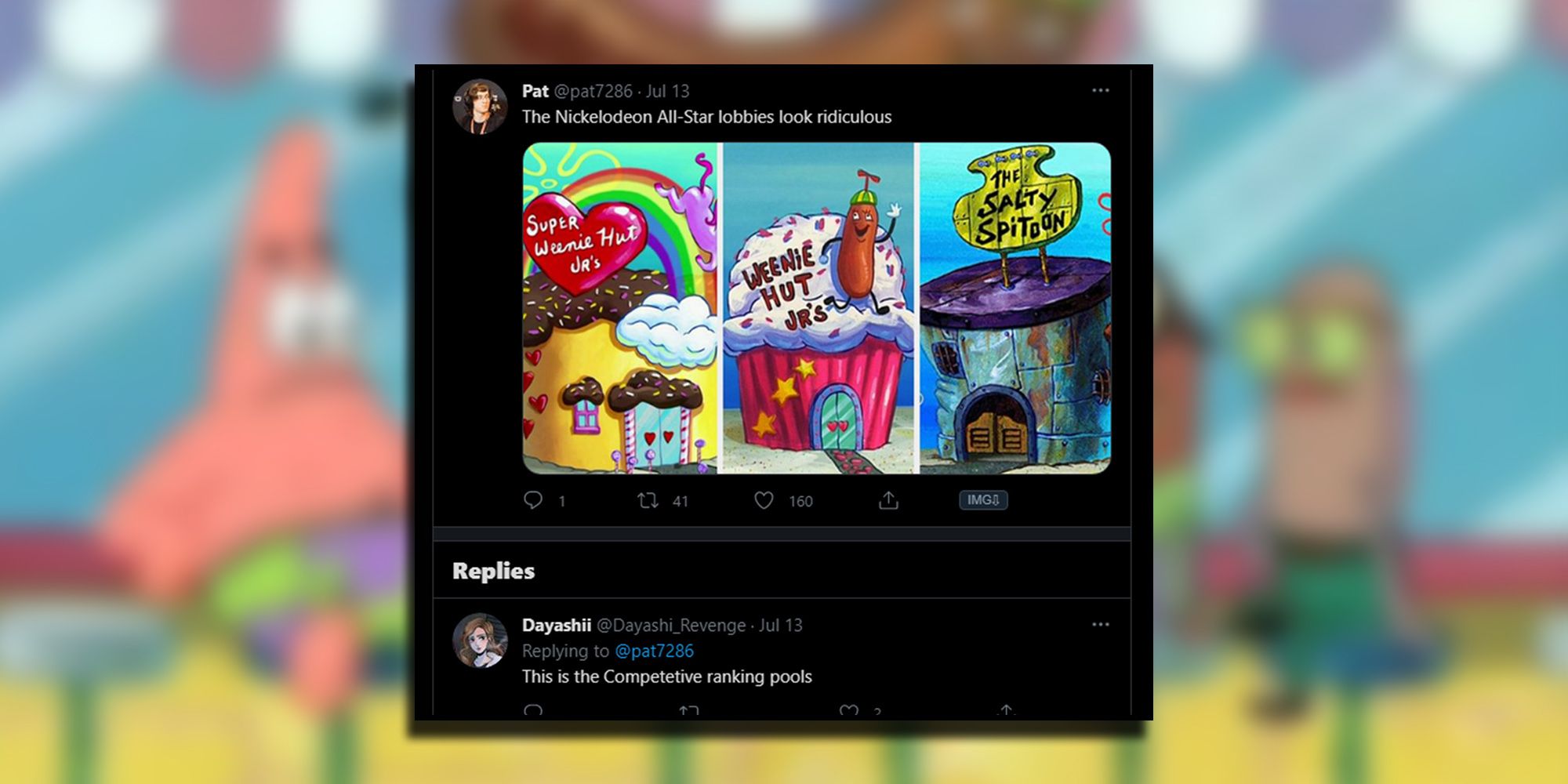 Pat7826 On Twitter Making A Joke About How These Hilarious Spongbob Squarepants Locations Will Be The Lobby Areas For All-Stars Brawl Like In DBZ FighterZ