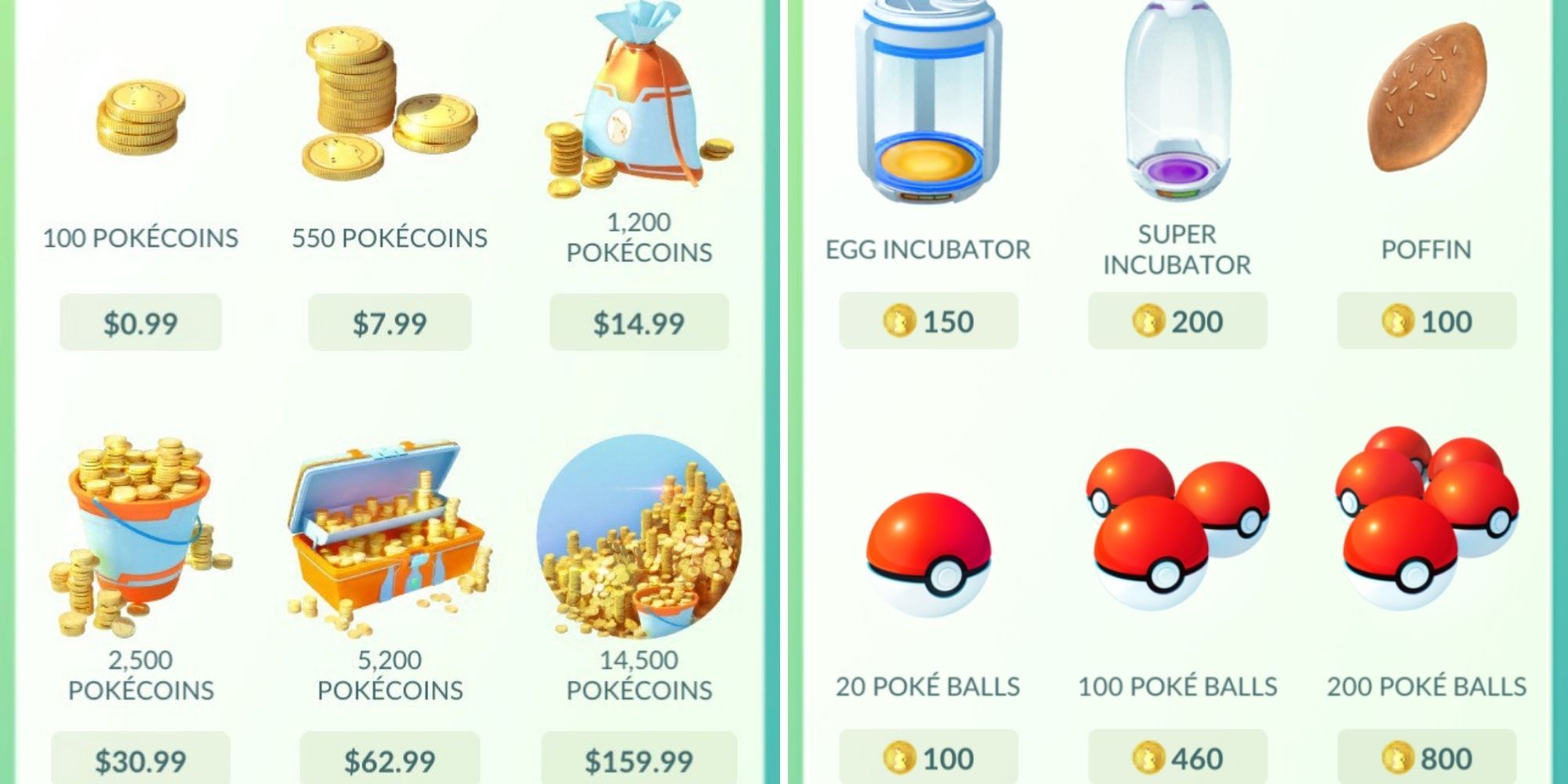 Pokemon GO - in-game store