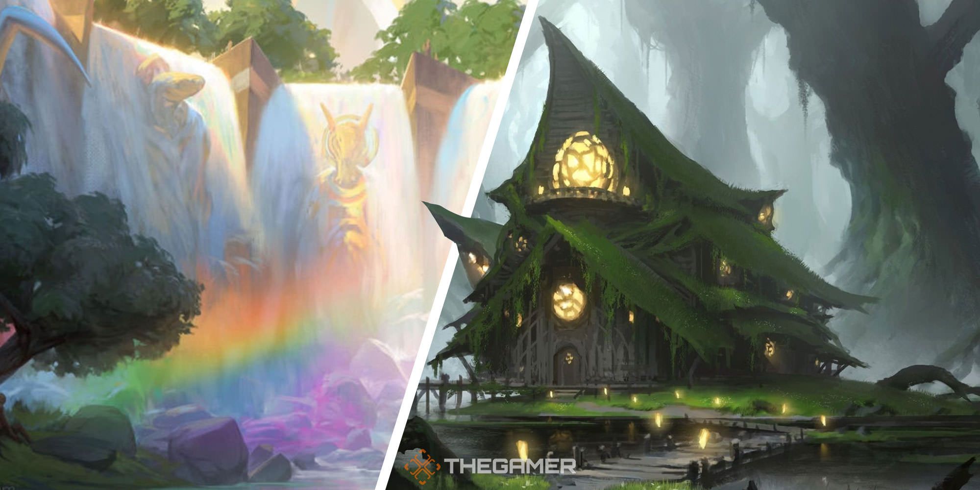 Split image of Cascading Cataracts and Witch's Clinic