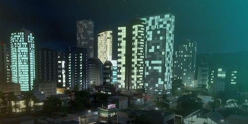 An accurate night skyline for Cities: Skylines